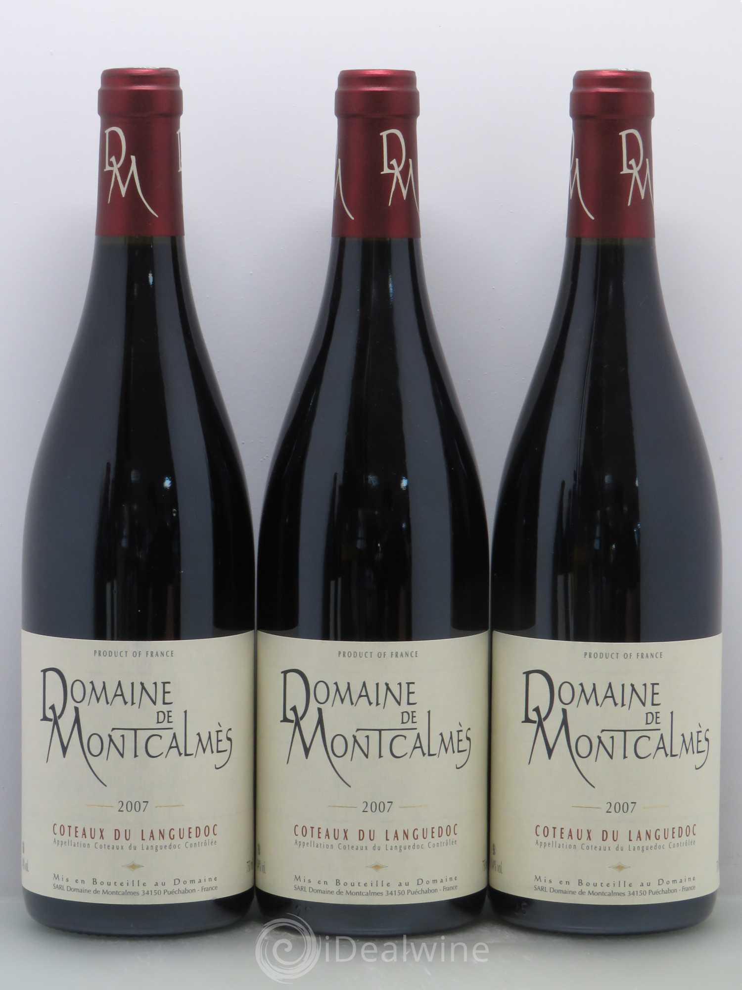 Terrasses du Larzac Domaine de Montcalmès Frédéric Pourtalié 2007 - Lot de 5 bouteilles - 1