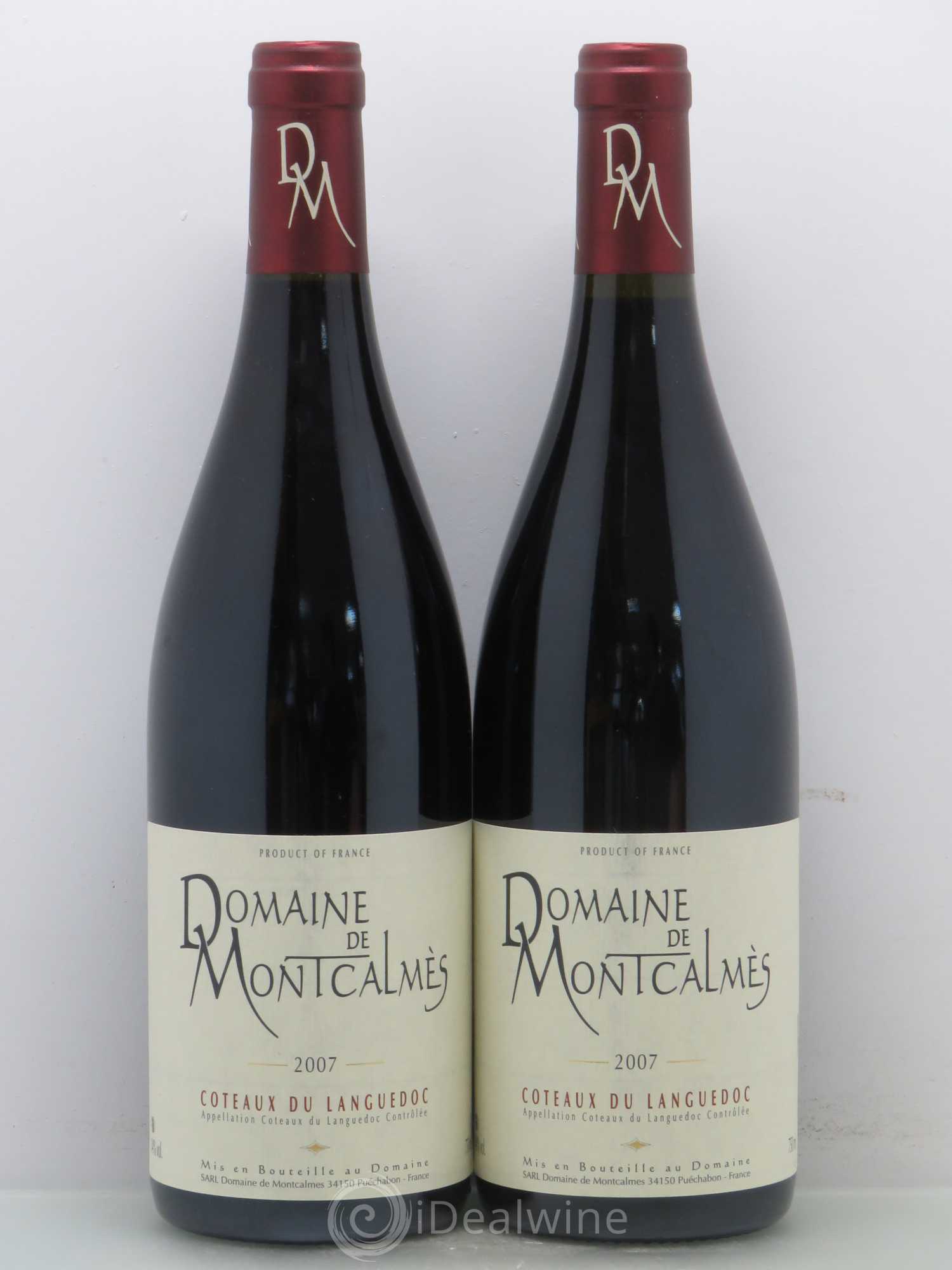 Terrasses du Larzac Domaine de Montcalmès Frédéric Pourtalié 2007 - Lot de 5 bouteilles - 2