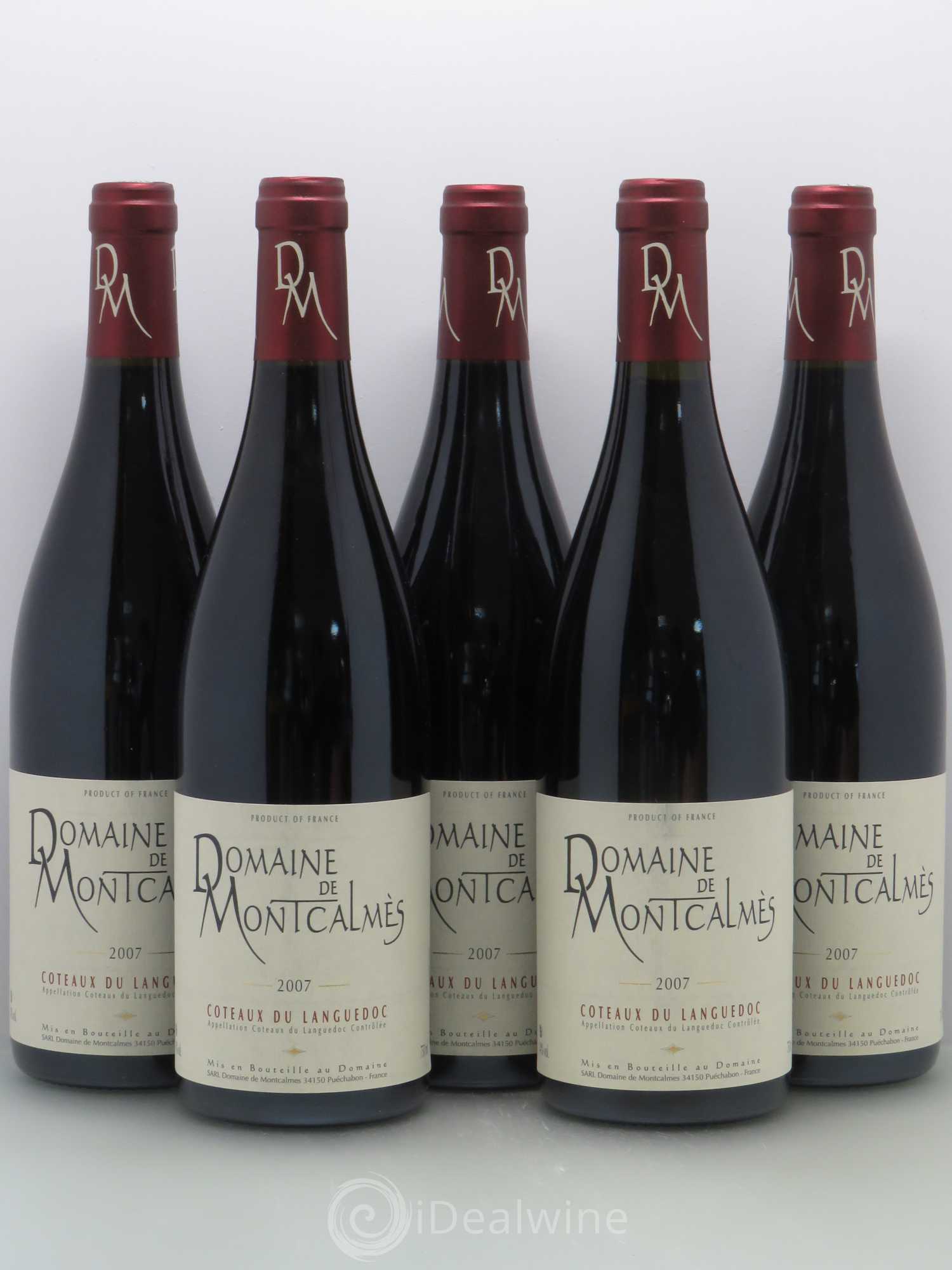 Terrasses du Larzac Domaine de Montcalmès Frédéric Pourtalié 2007 - Lot de 5 bouteilles - 0