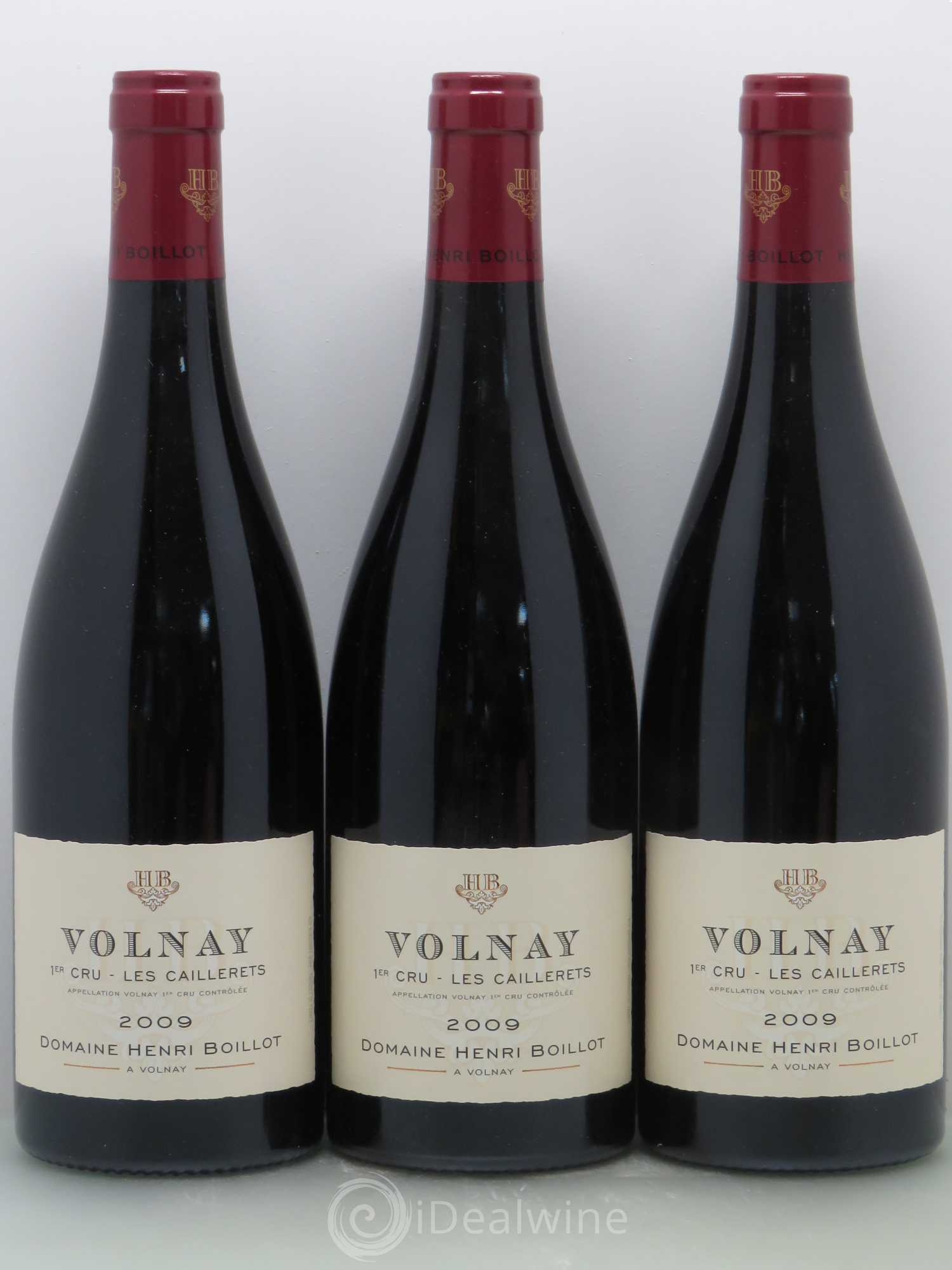 Volnay 1er Cru Les Caillerets Henri Boillot 2009 - Posten von 3 Flaschen - 0