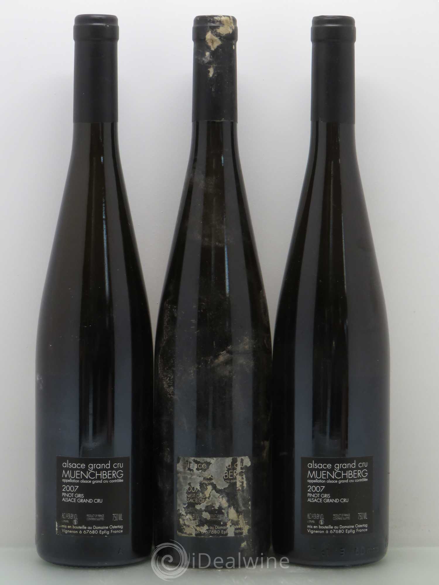 Alsace Pinot Gris Grand Cru Muenchberg A360P Ostertag (Domaine) Grand Cru  2007 - Lot de 3 bouteilles - 1