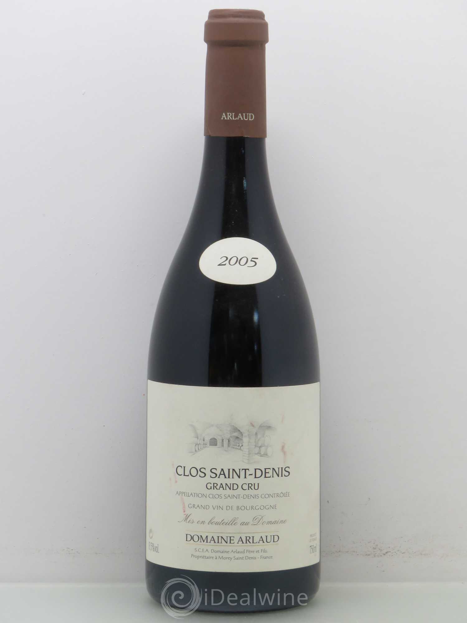 Clos Saint-Denis Grand Cru Arlaud 2005 - Lot de 1 bouteille - 0