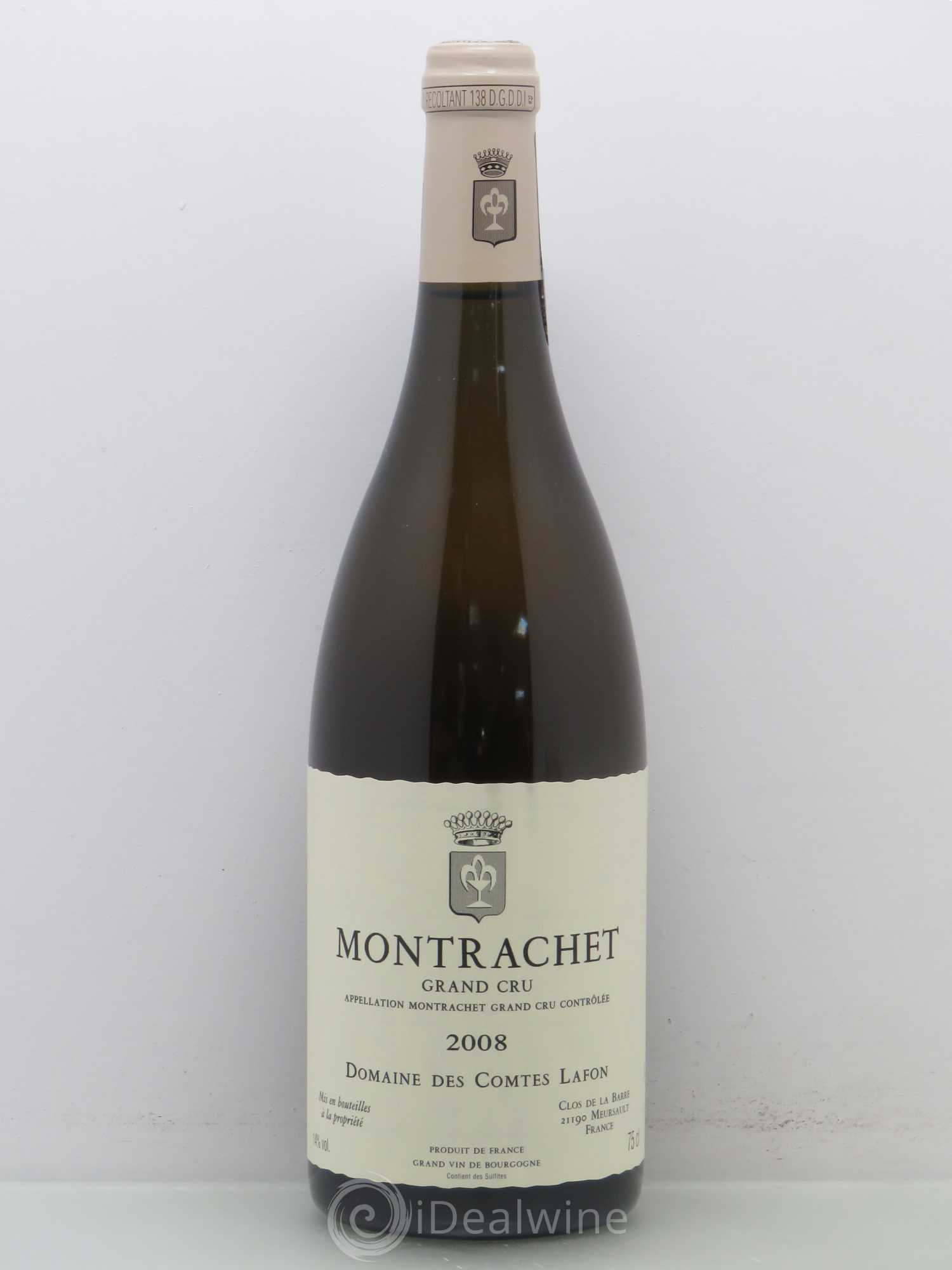 Montrachet Grand Cru Comtes Lafon (Domaine des) 2008 - Lot de 1 bouteille - 0
