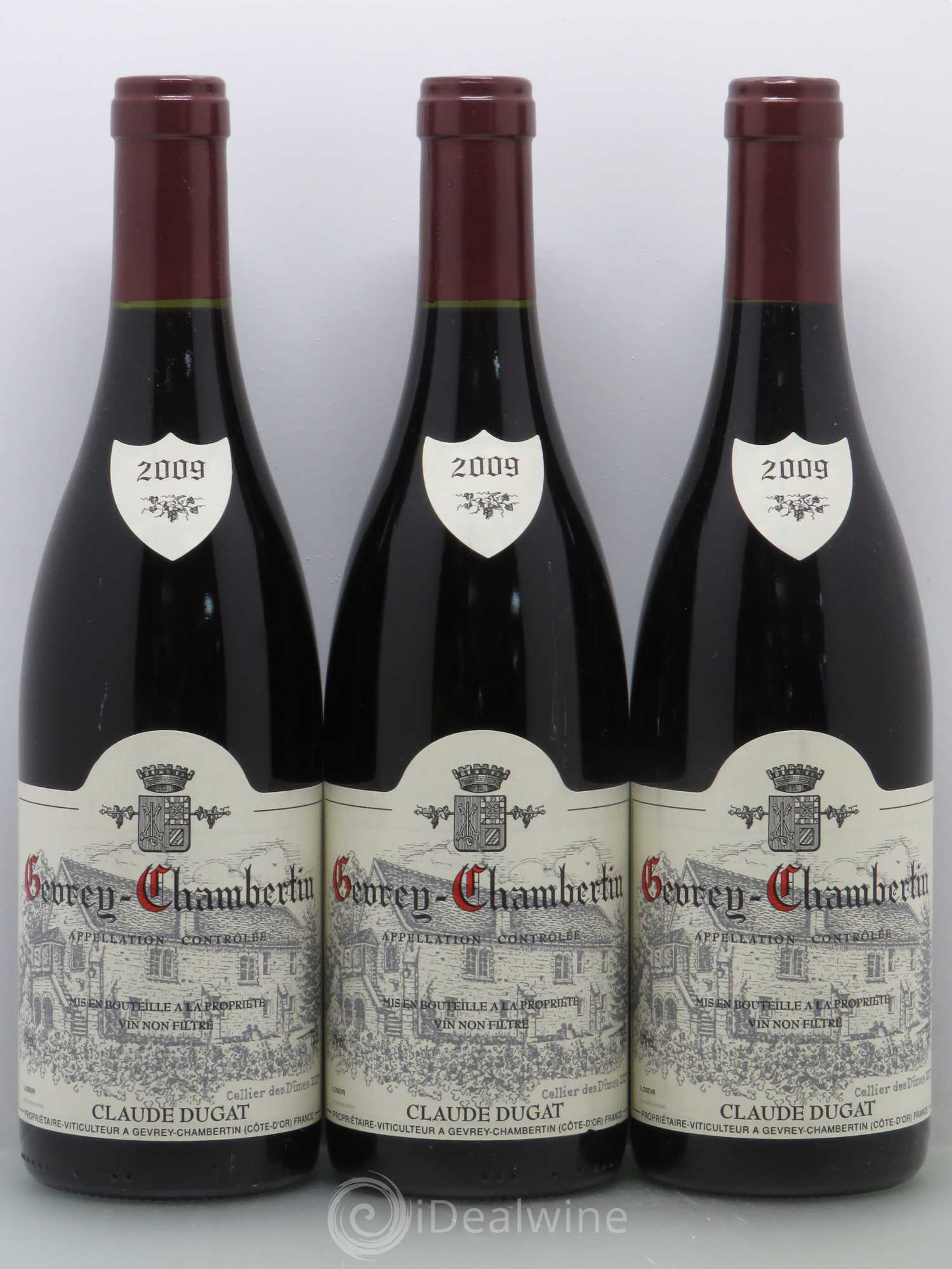 Gevrey-Chambertin Claude Dugat 2009 - Lot de 3 bouteilles - 0