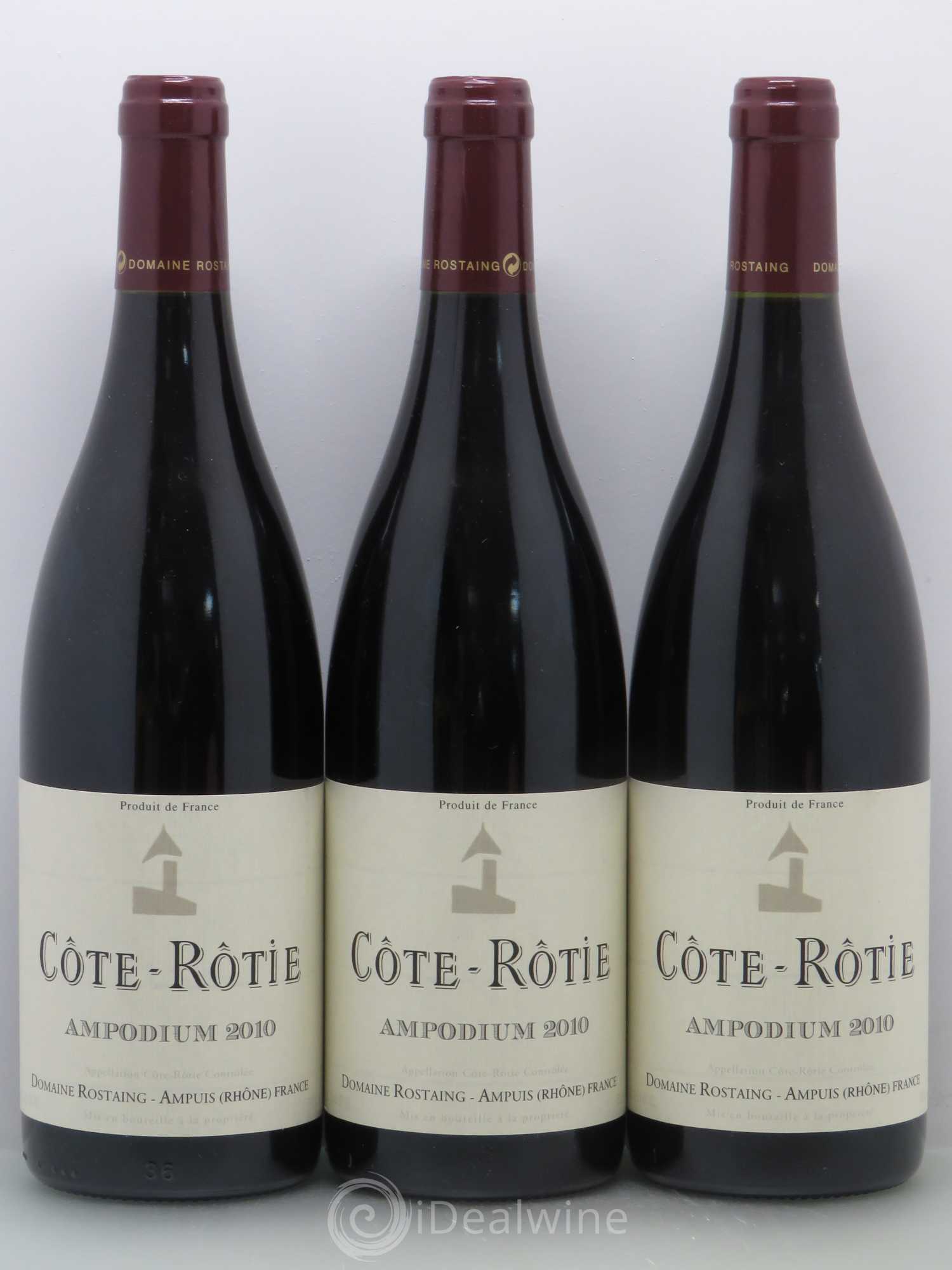 Côte-Rôtie Ampodium René Rostaing 2010 - Lot of 3 bottles - 0