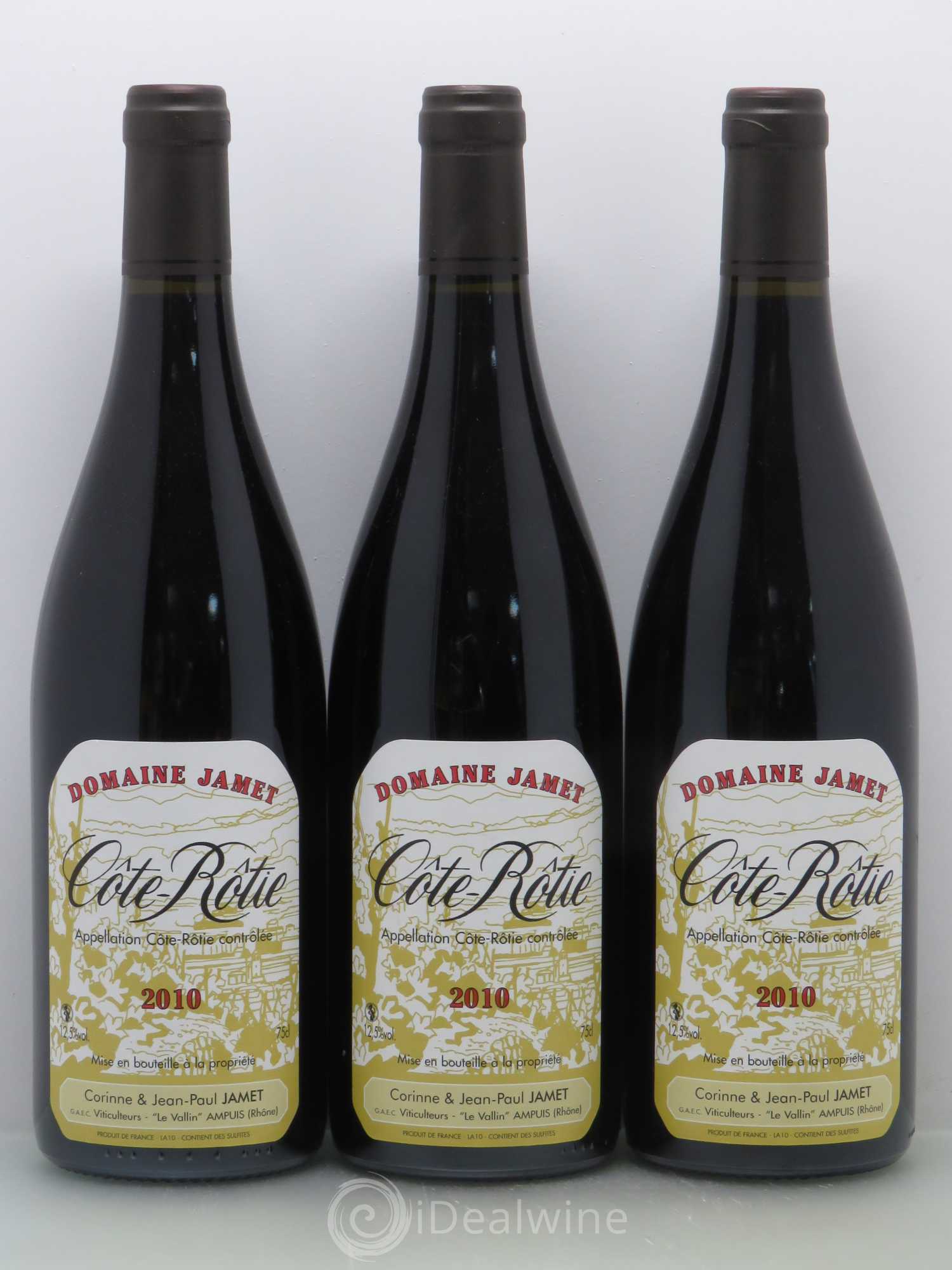 Côte-Rôtie Jamet (Domaine) 2010 - Lot de 3 bouteilles - 0