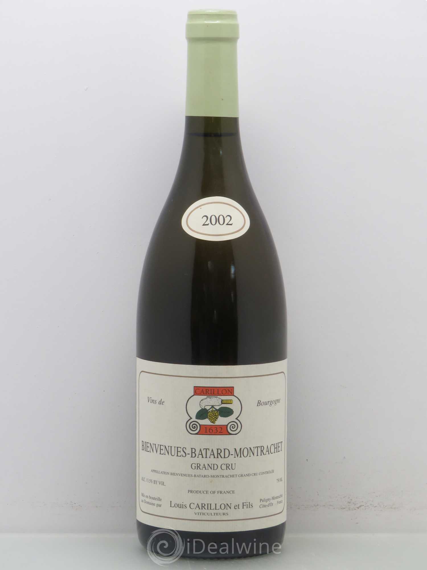 Bienvenues-Bâtard-Montrachet Grand Cru Louis Carillon & Fils 2002 - Lot de 1 bouteille - 0