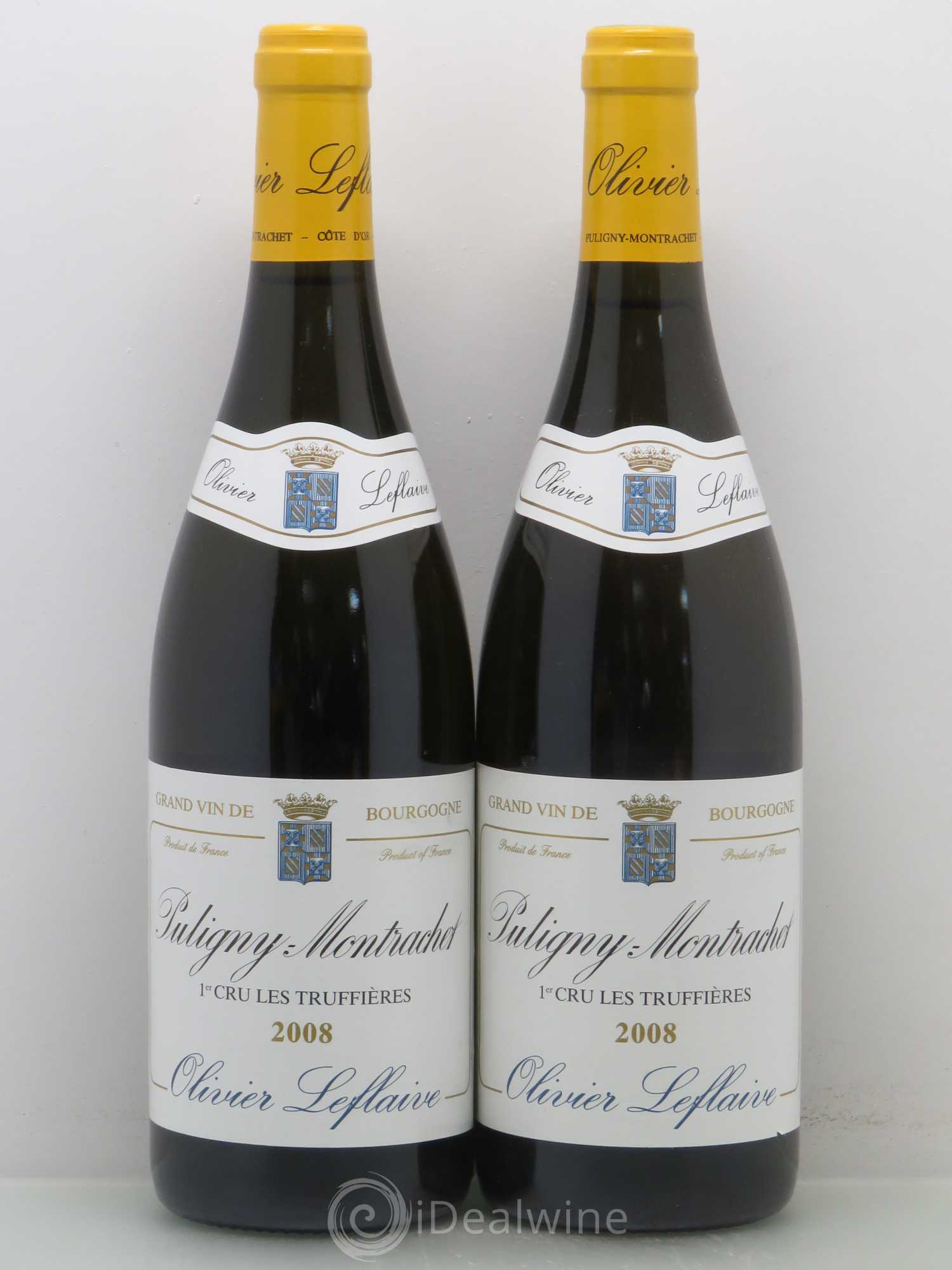 Puligny-Montrachet 1er Cru Les Truffieres Olivier Leflaive 2008 - Posten von 2 Flaschen - 0