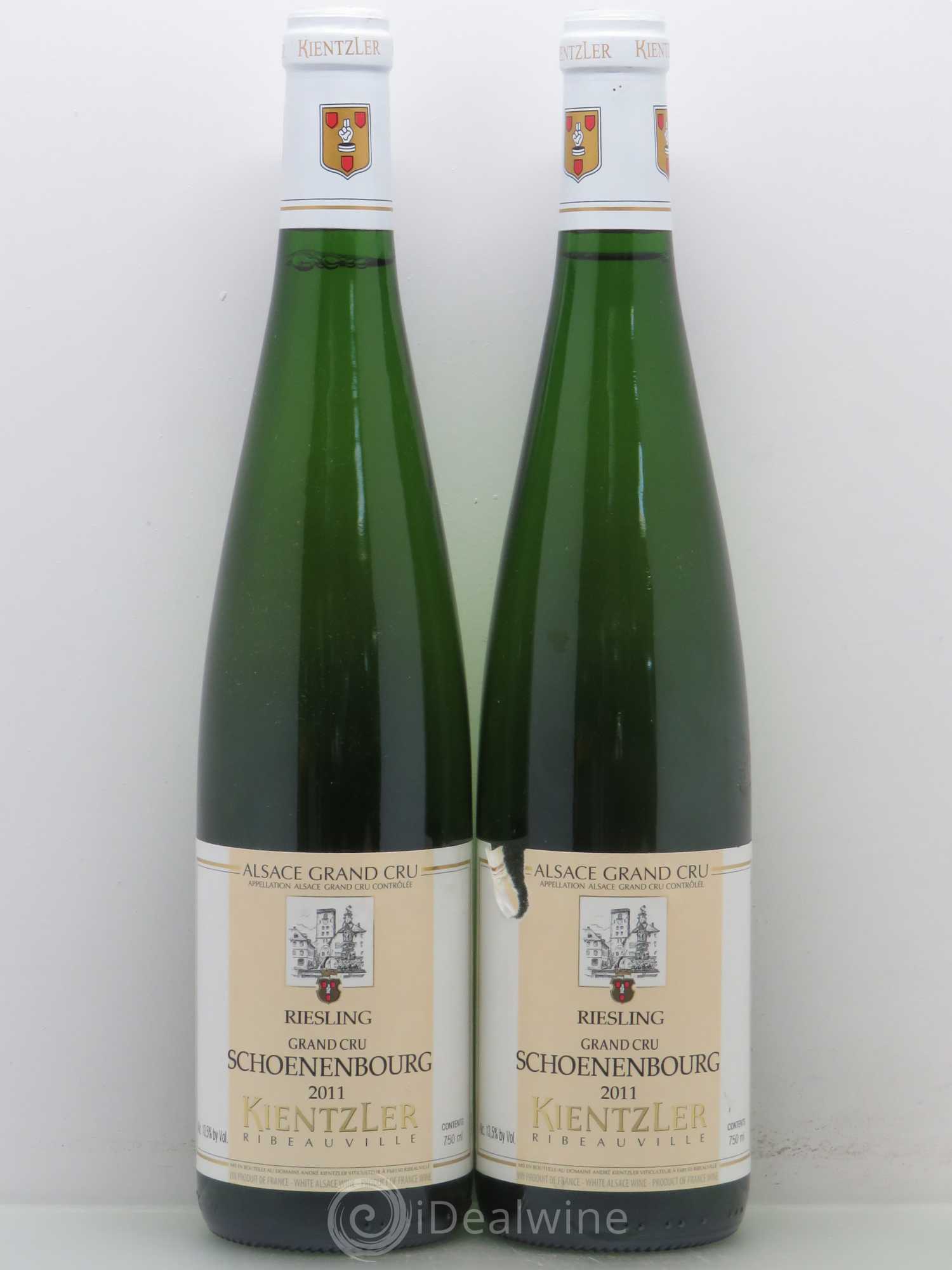 Riesling Grand Cru Schoenenbourg Kientzler (sans prix de réserve) 2011 - Posten von 2 Flaschen - 0