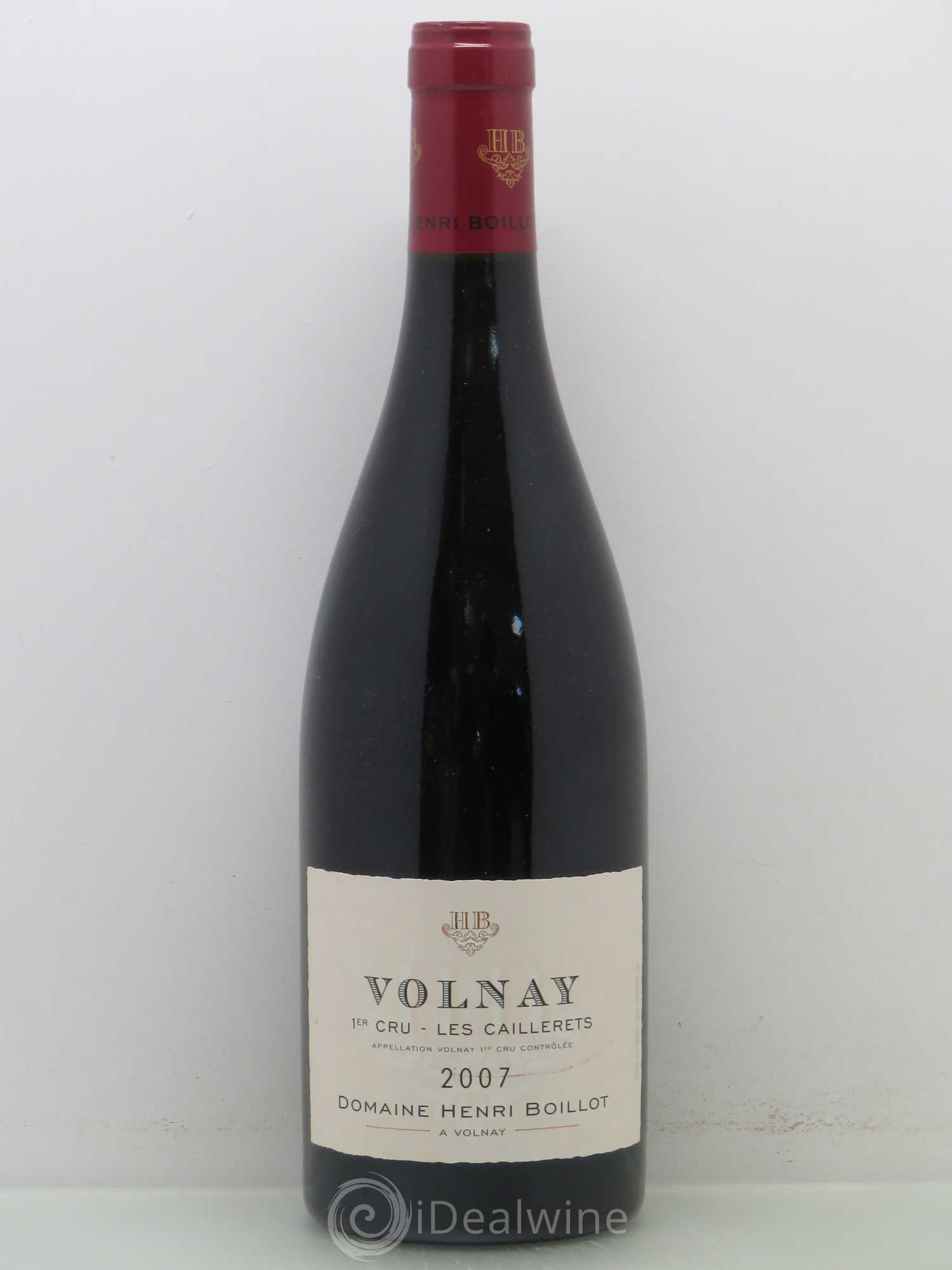 Volnay 1er Cru Les Caillerets Henri Boillot (sans prix de réserve) 2007 - Posten von 1 Flasche - 0