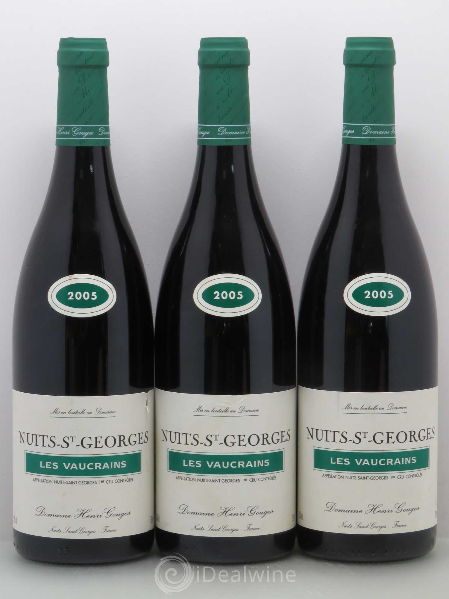 Nuits-Saint-Georges 1er Cru Les Vaucrains Henri Gouges 2005 - Lot de 3 bouteilles - 0