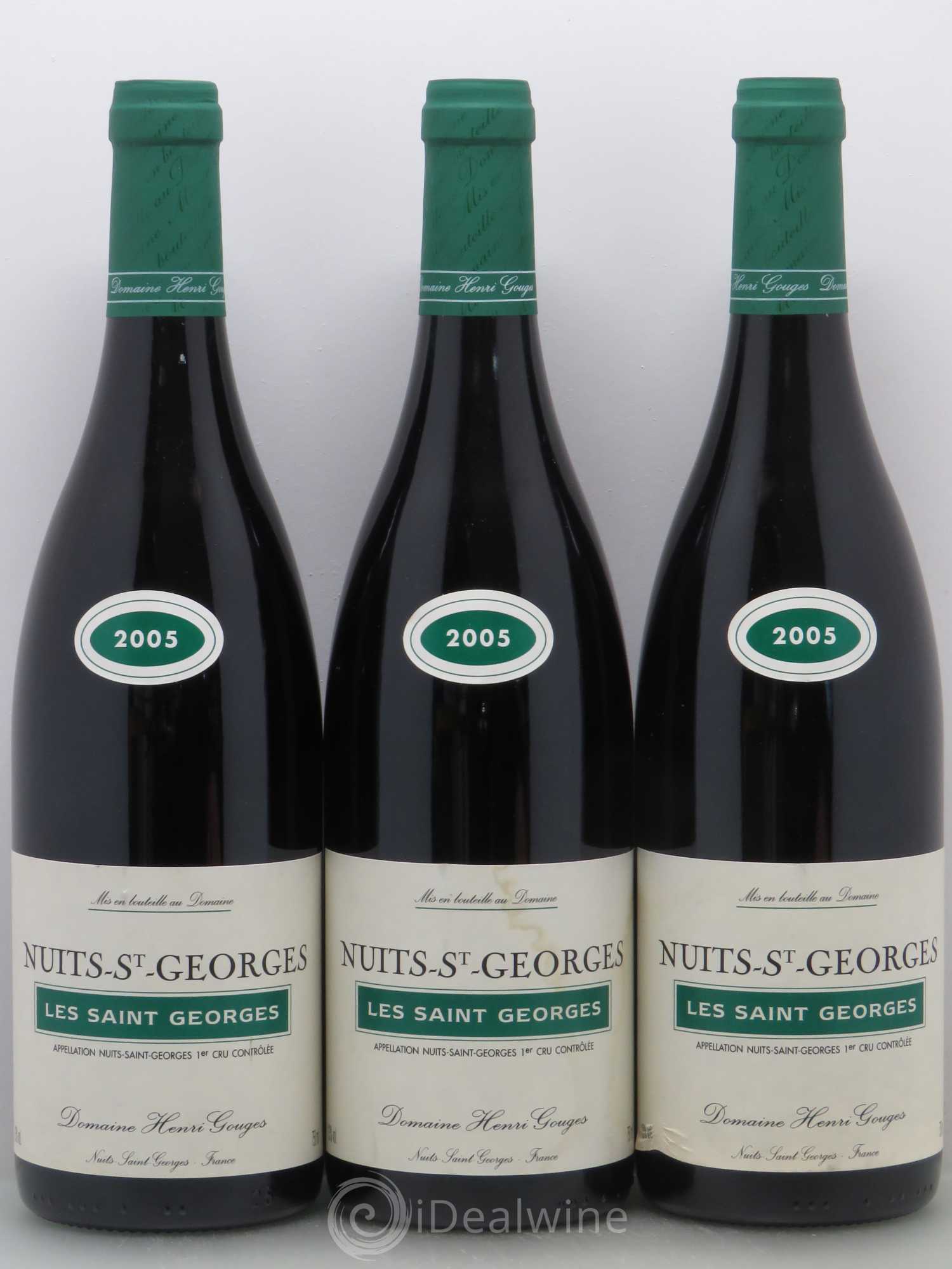 Nuits-Saint-Georges 1er Cru Les Saints Georges Henri Gouges 2005 - Lot de 3 bouteilles - 0