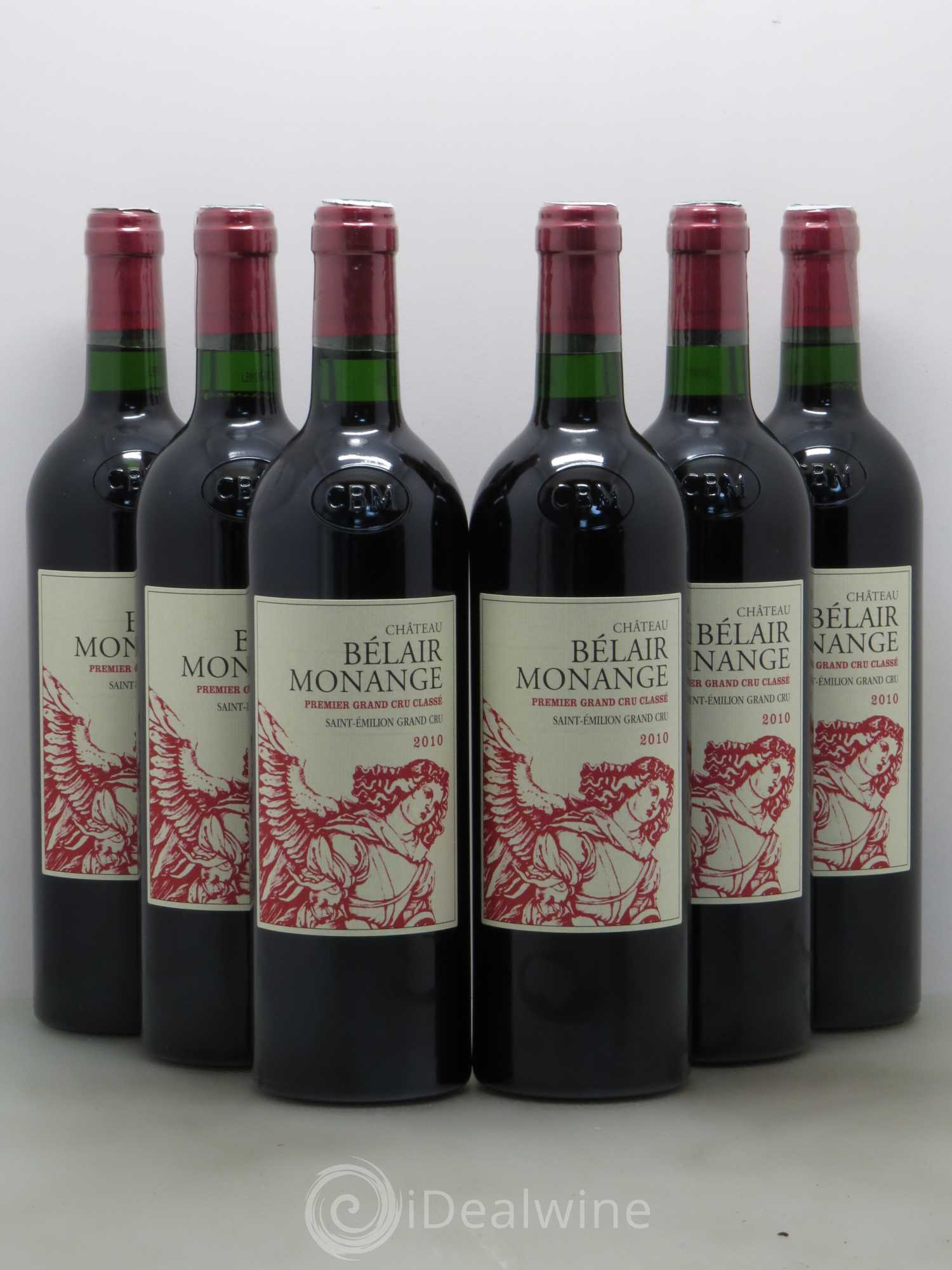 Château Belair (Belair-Monange) 1er Grand Cru Classé B 2010 - Lot de 6 bouteilles - 0