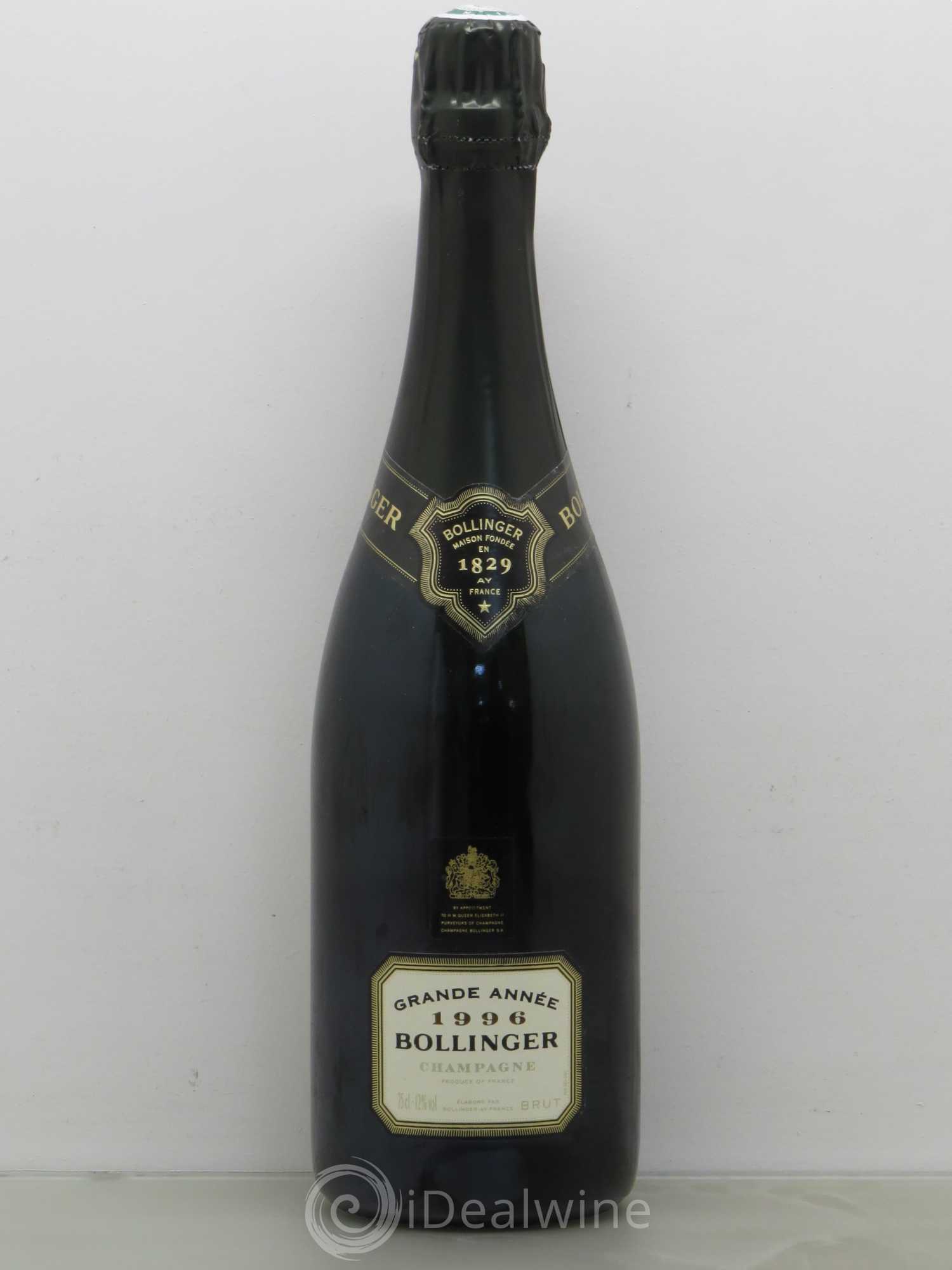 La Grande Année Brut Bollinger 1996 - Lot de 1 bouteille - 0
