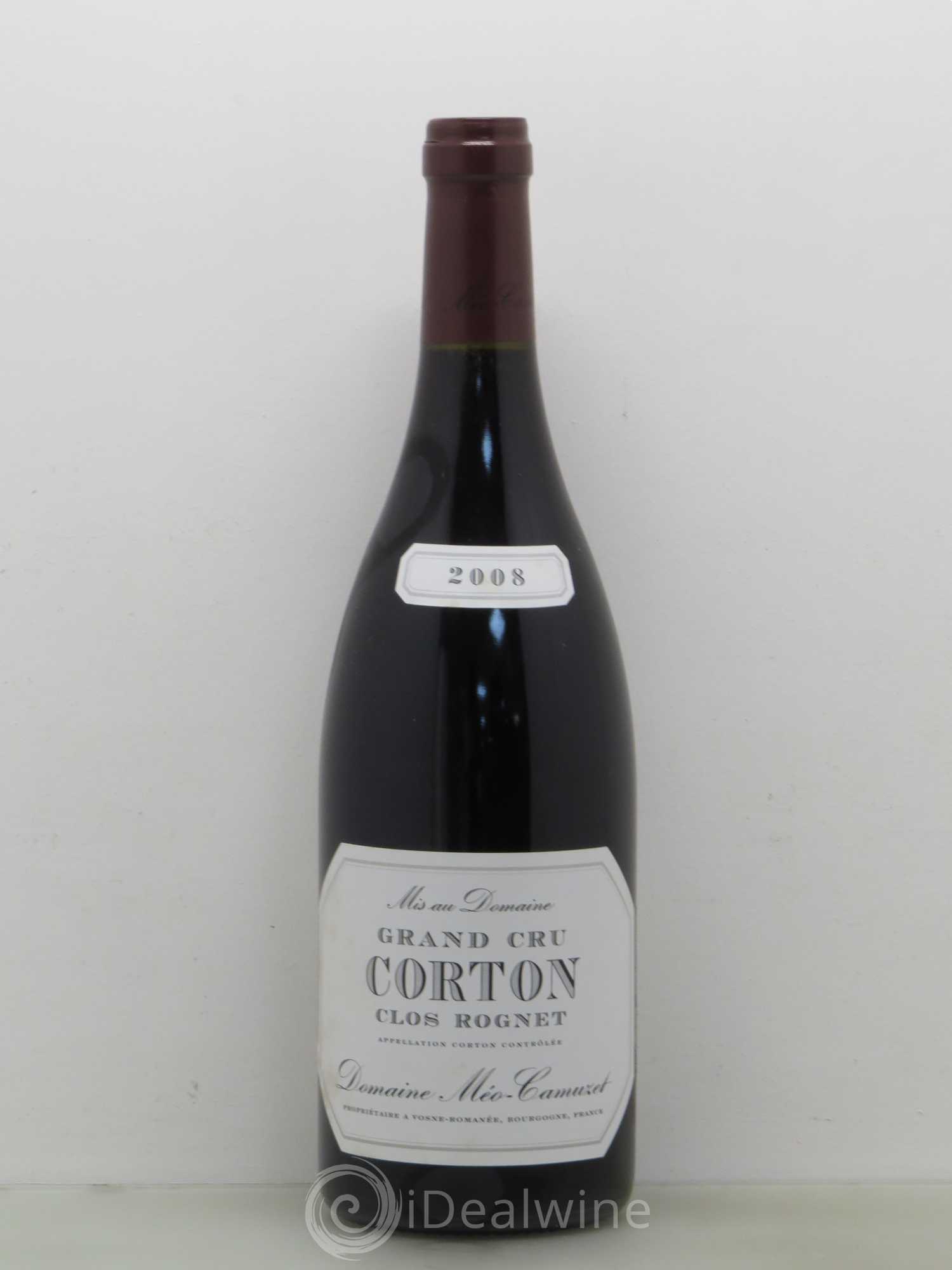 Corton Grand Cru Clos Rognet Méo-Camuzet (Domaine) 2008 - Lot de 1 bouteille - 0