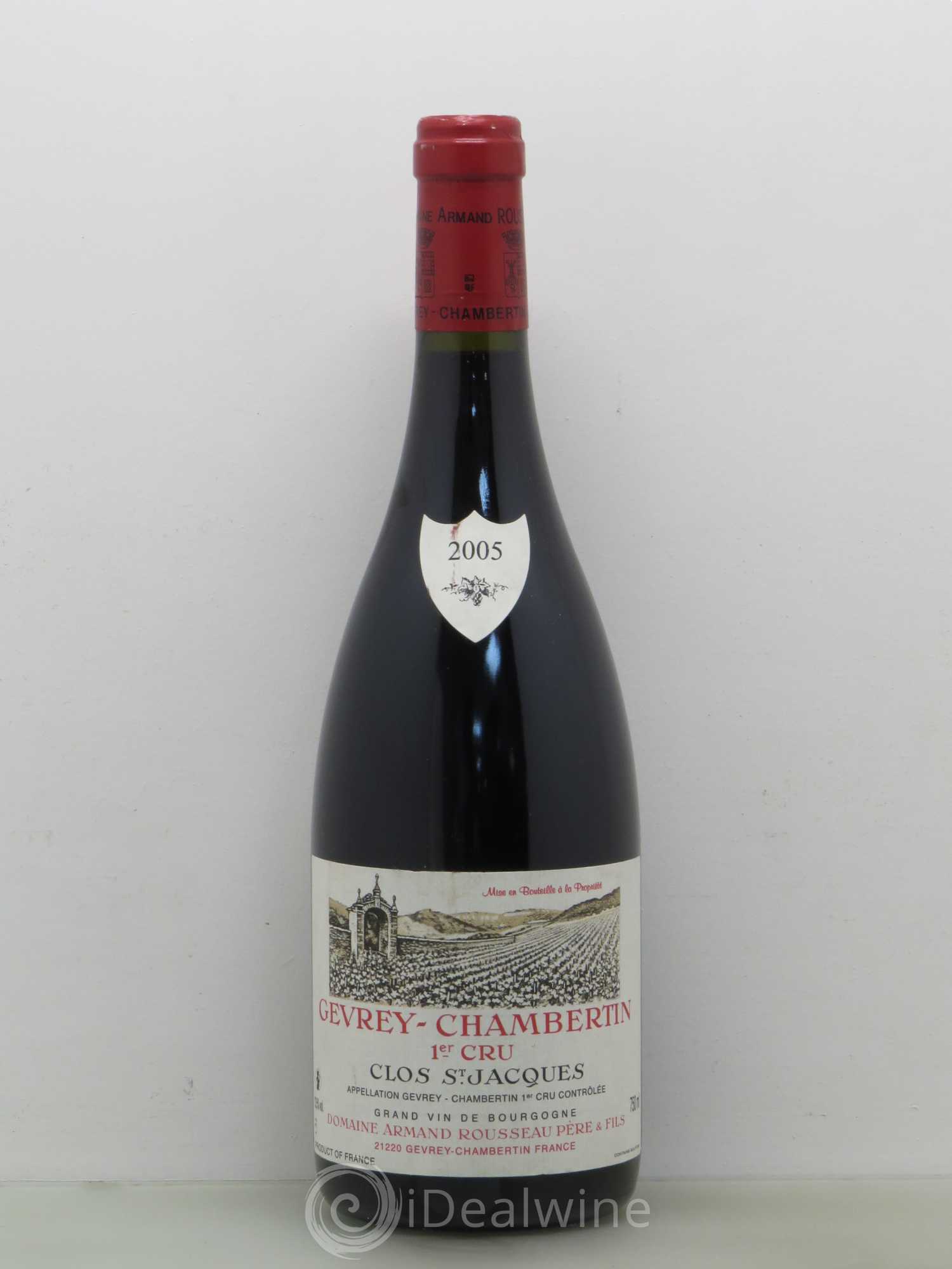 Gevrey-Chambertin 1er Cru Clos Saint-Jacques Armand Rousseau (Domaine) 2005 - Lot de 1 bouteille - 0