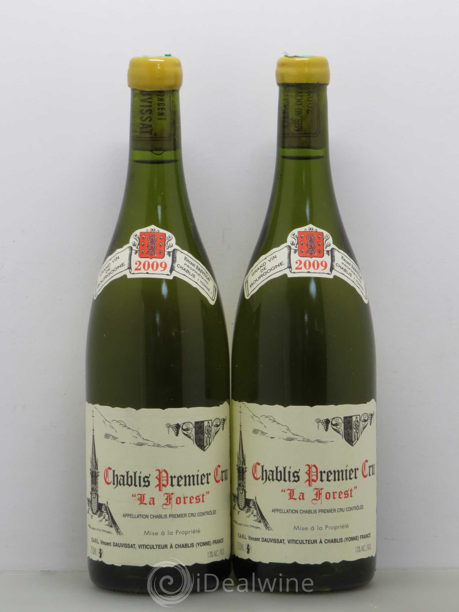 Chablis 1er Cru La Forest Vincent Dauvissat (Domaine) 2009 - Lot de 2 bouteilles - 0