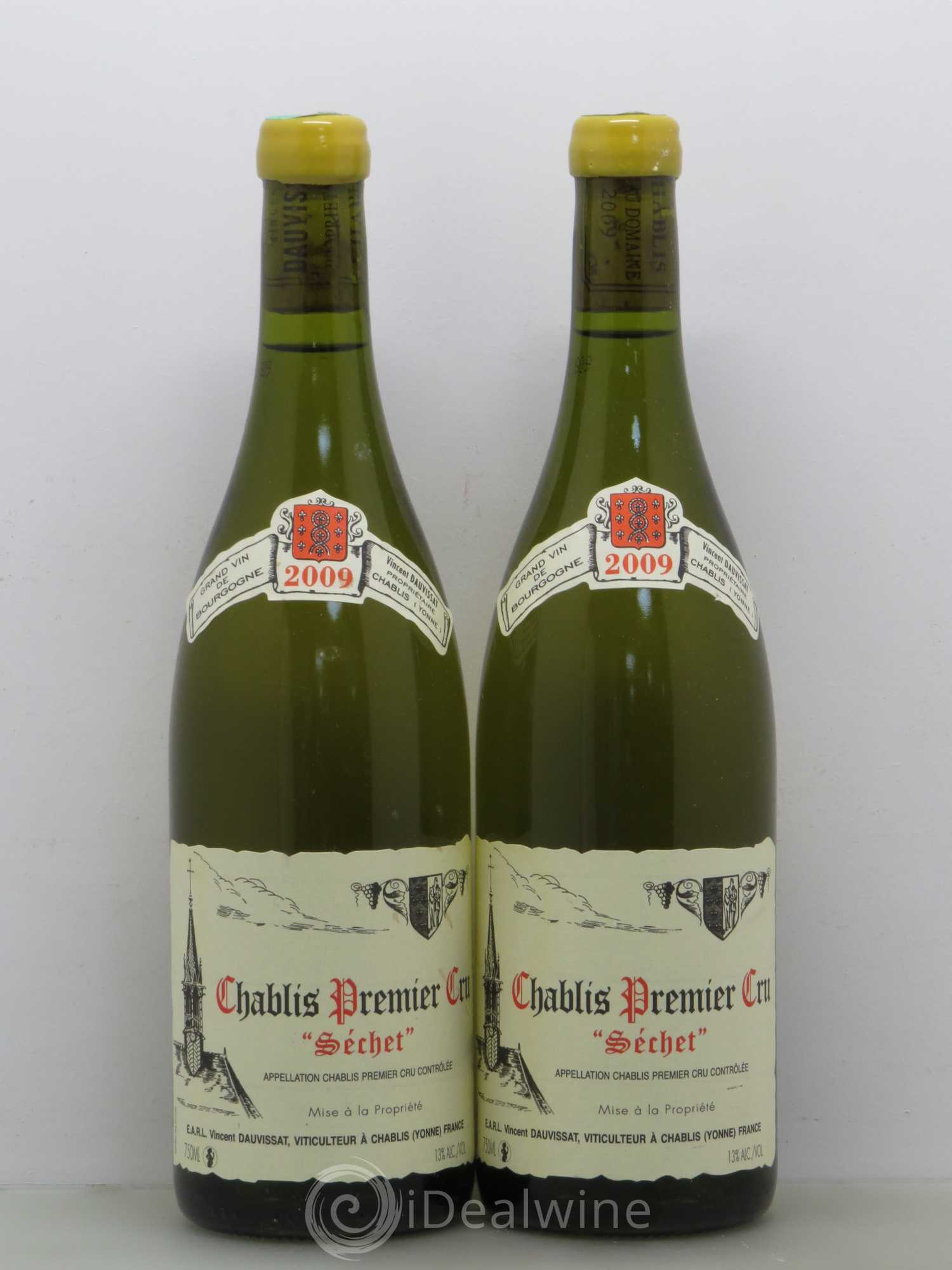 Chablis 1er Cru Séchet Vincent Dauvissat (Domaine) 2009 - Lot de 2 bouteilles - 0