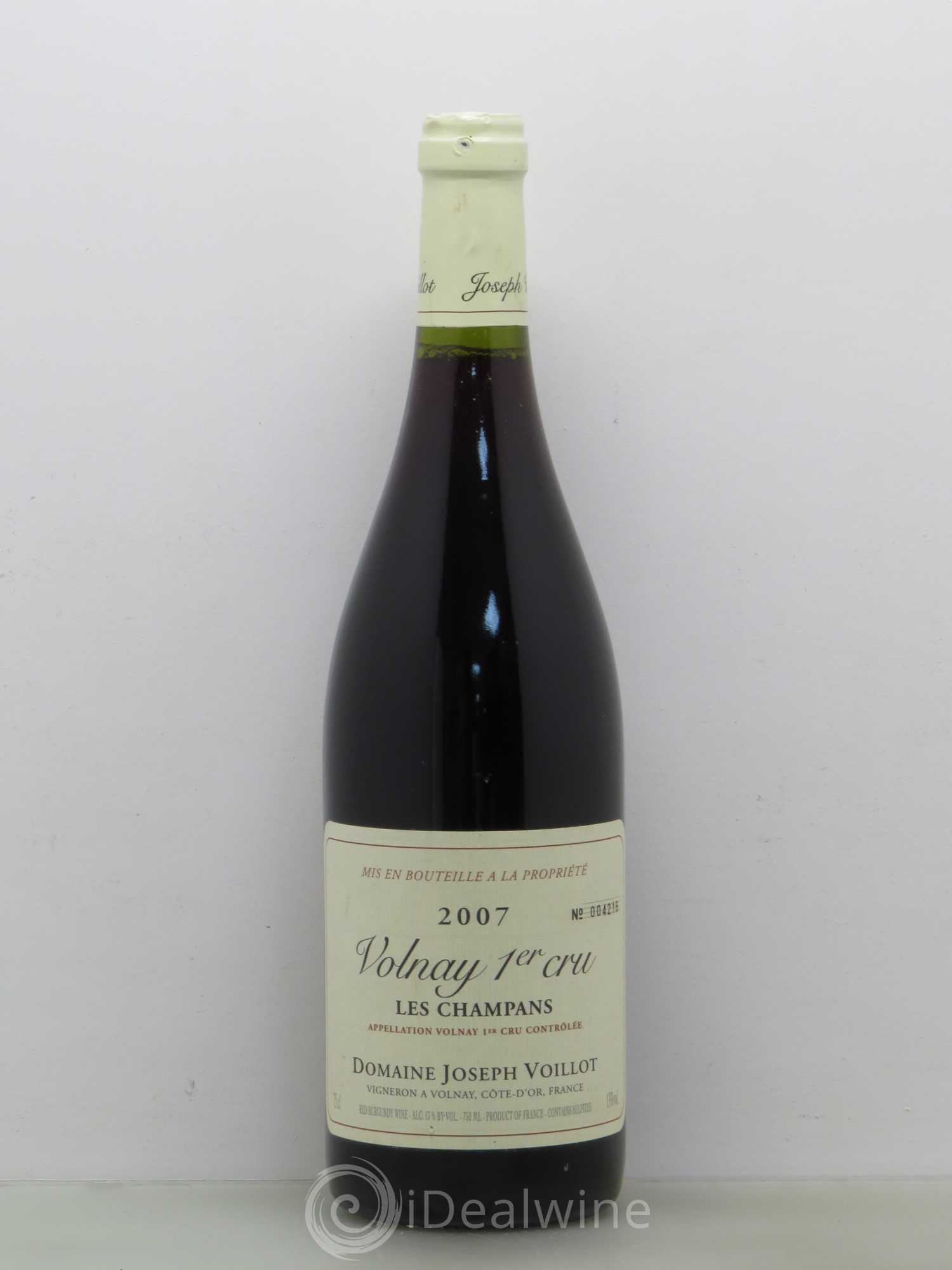 Volnay 1er Cru Les Champans J Voillot 2007 - Posten von 1 Flasche - 0