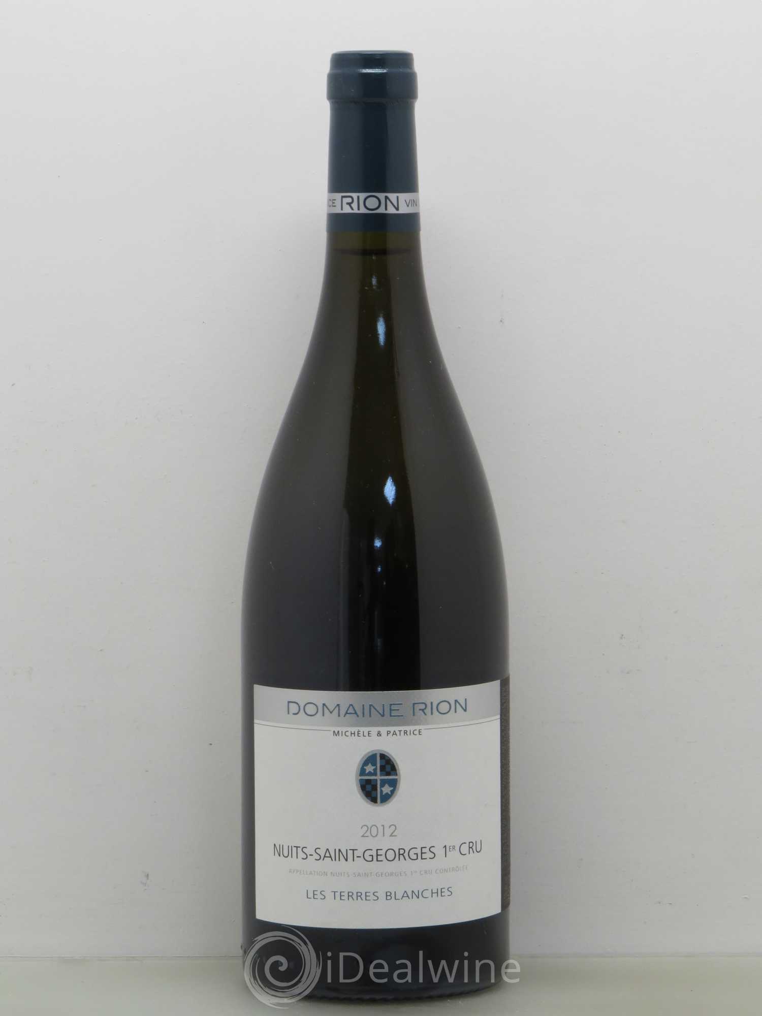 Nuits-Saint-Georges 1er Cru Les Terres Blanches Rion 2012 - Lot de 1 bouteille - 0