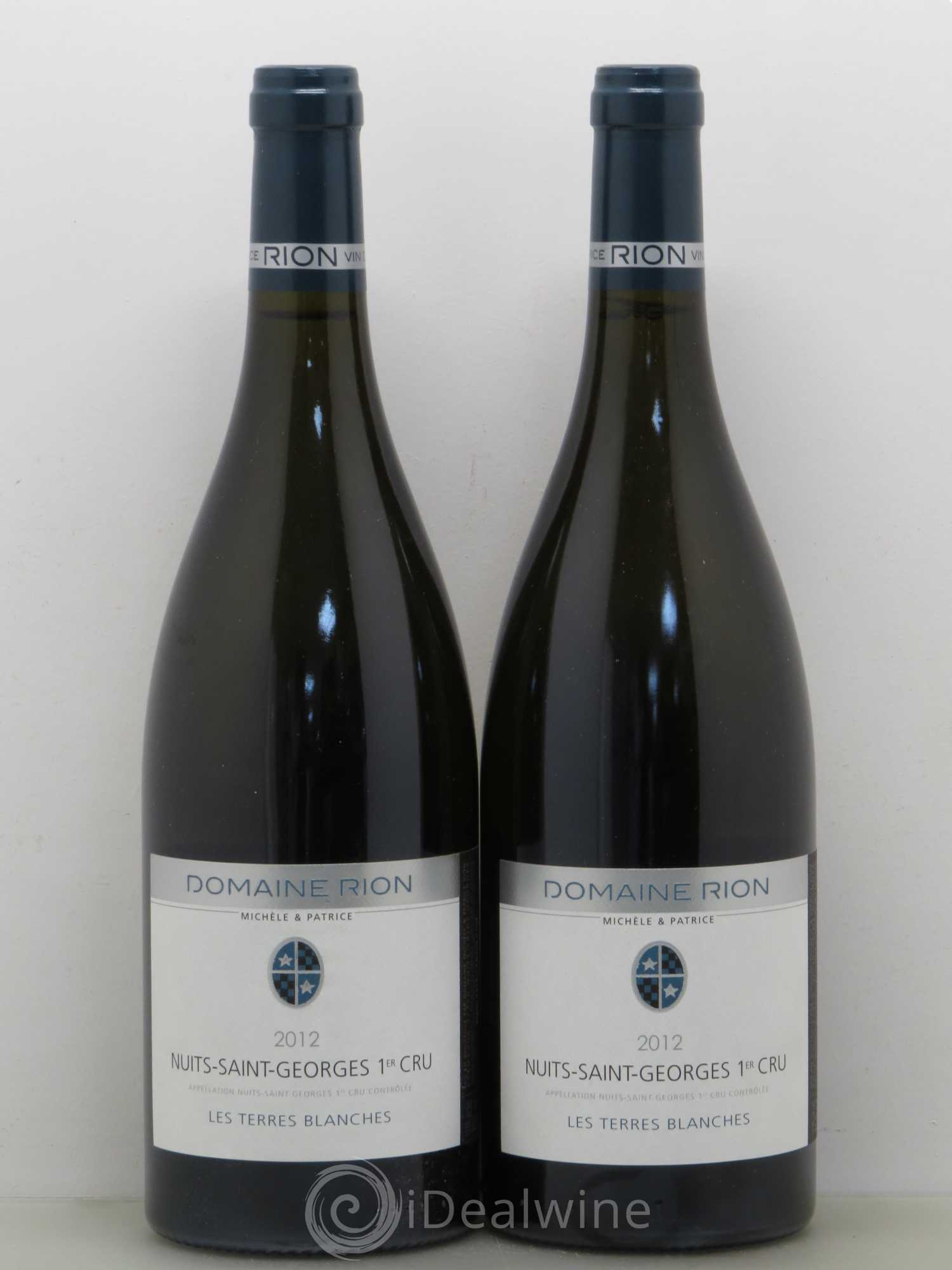 Nuits-Saint-Georges 1er Cru Les Terres Blanches Rion 2012 - Lot de 2 bouteilles - 0