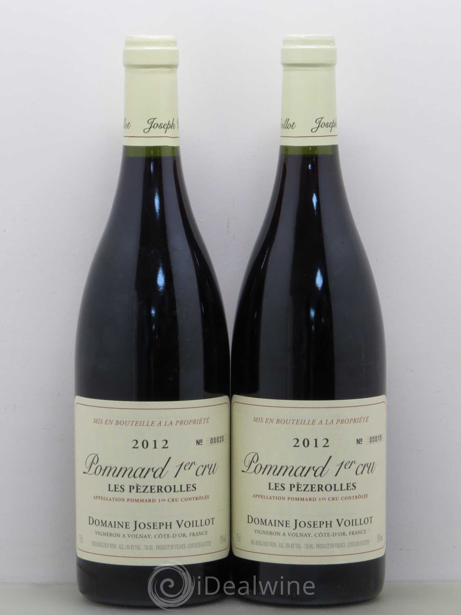 Pommard 1er Cru Les Pezerolles J Voillot (sans prix de réserve) 2012 - Posten von 2 Flaschen - 0