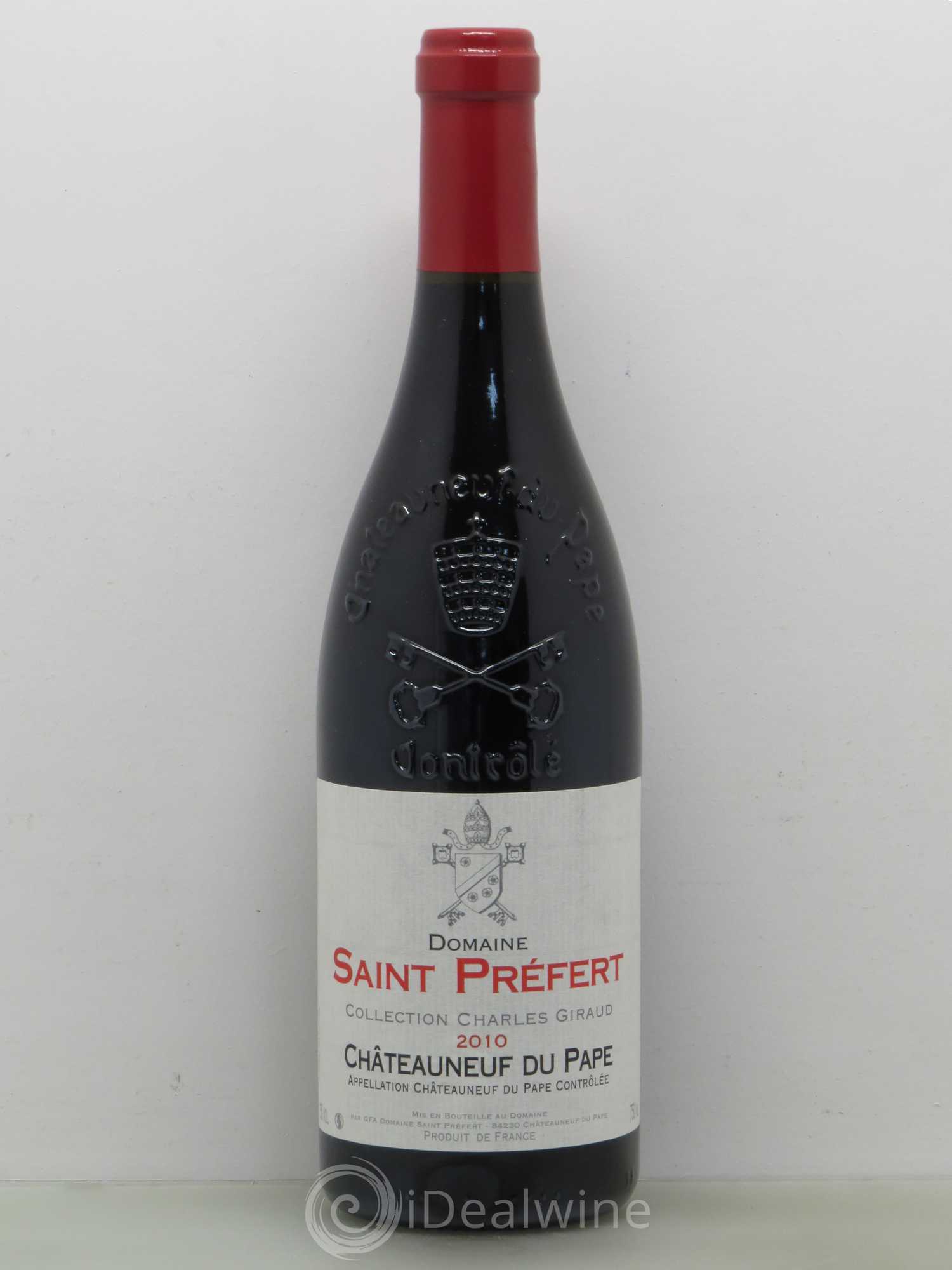 Châteauneuf-du-Pape Collection Charles Giraud Domaine Saint-Préfert 2010 - Lot de 1 bouteille - 0