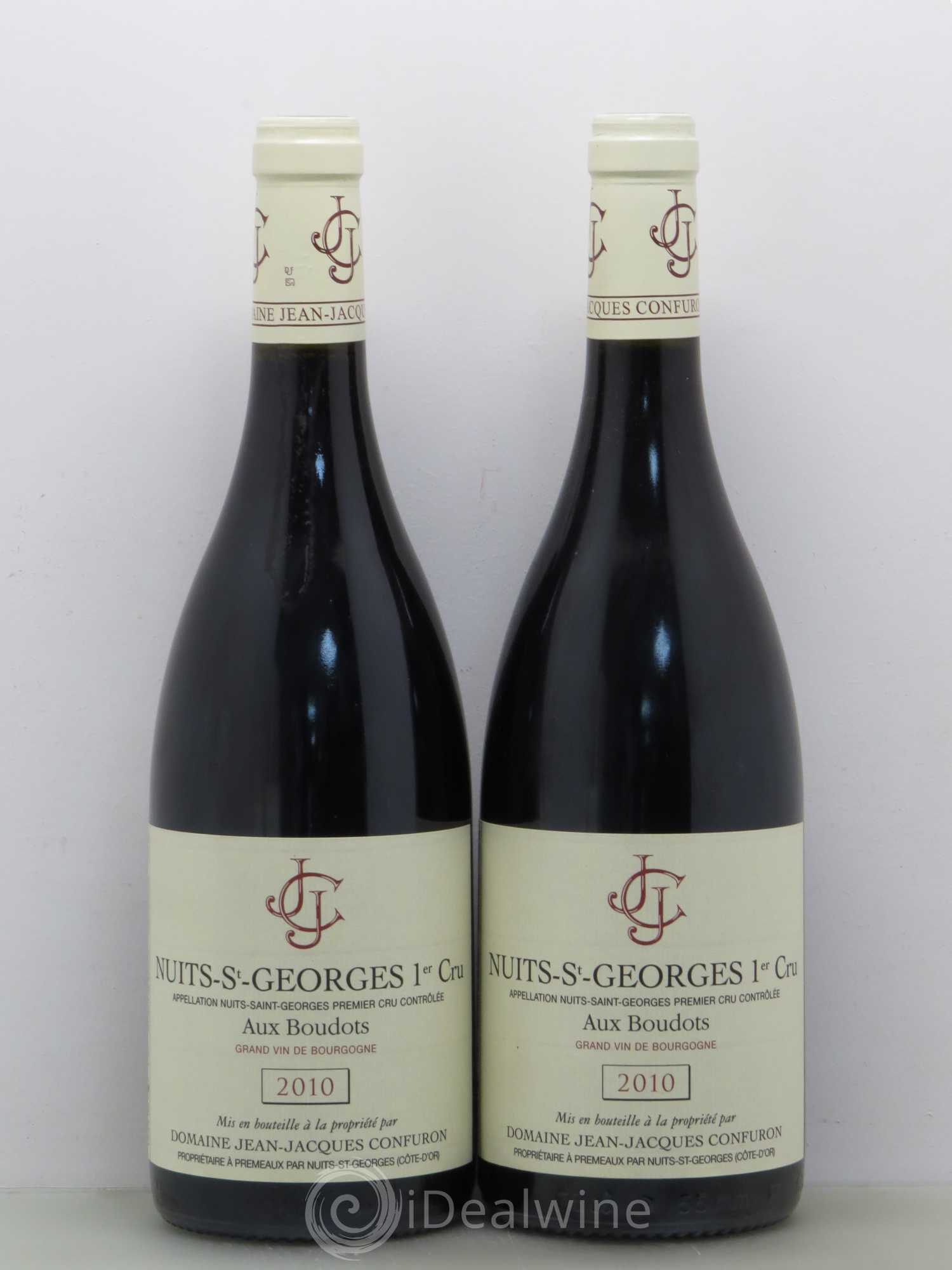 Nuits-Saint-Georges 1er Cru Aux Boudots Jean-Jacques Confuron 2010 - Lot de 2 bouteilles - 0
