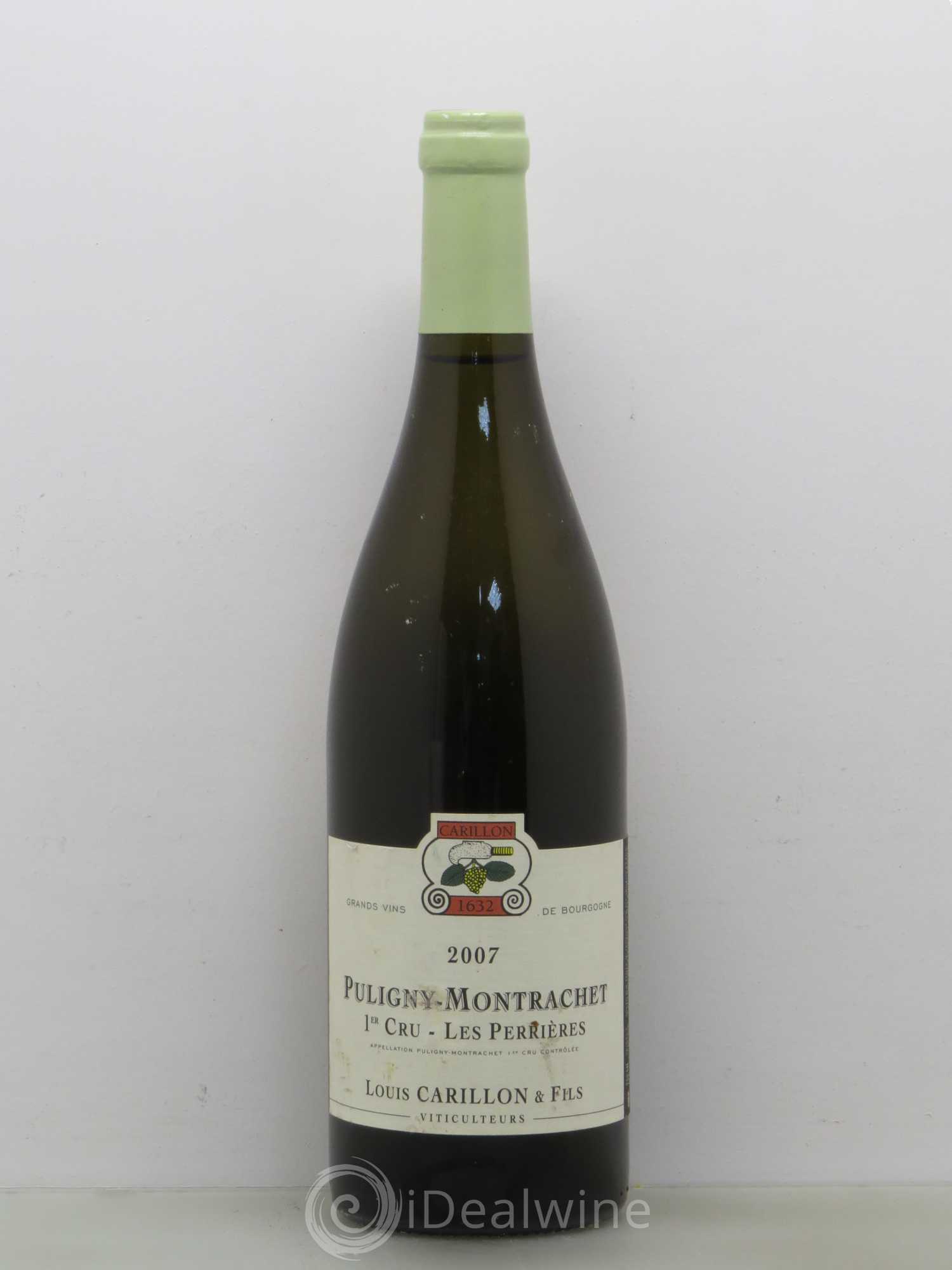 Puligny-Montrachet 1er Cru Les Perrières Louis Carillon & Fils 2007 - Lot de 1 bouteille - 0