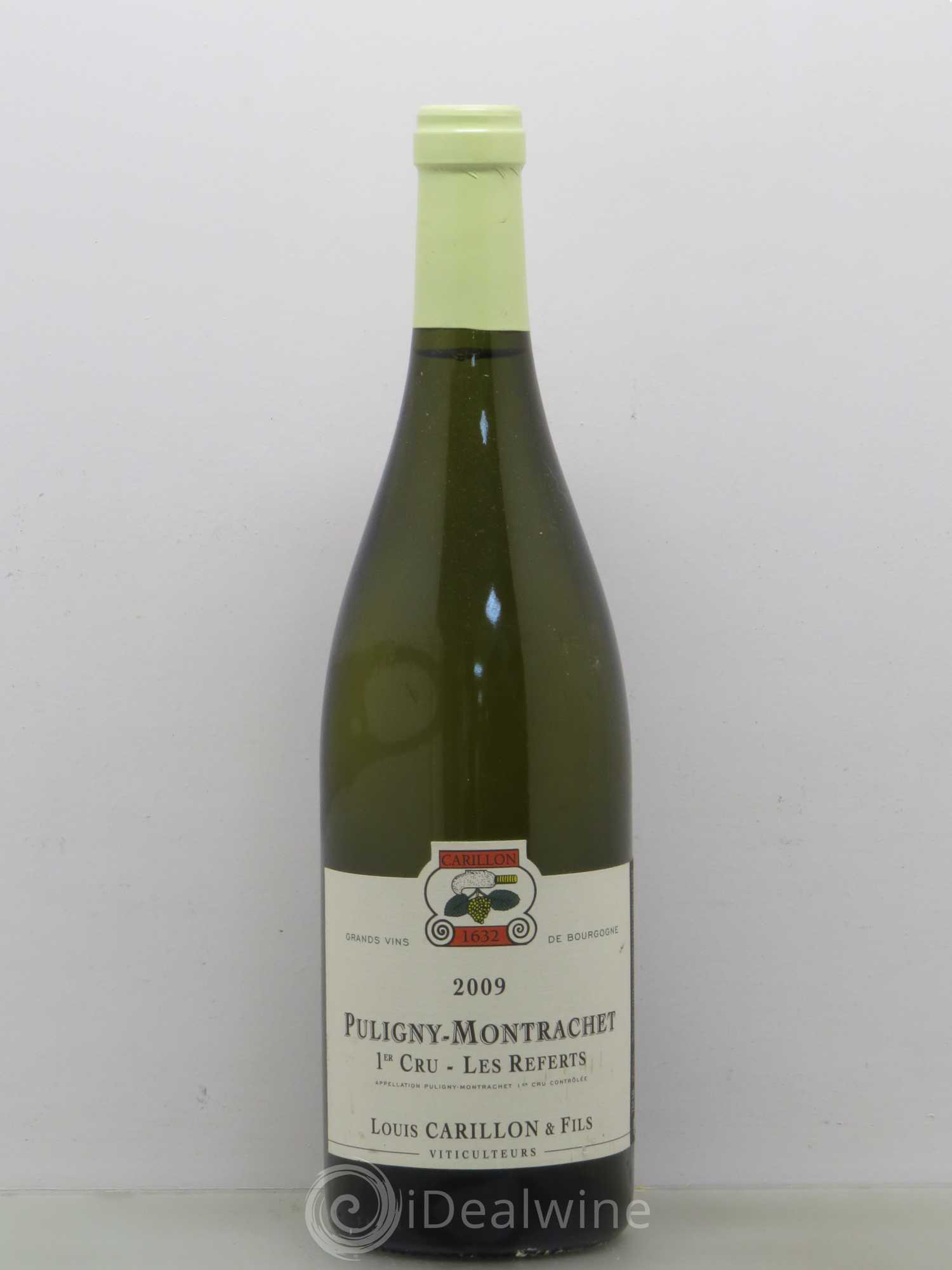 Puligny-Montrachet 1er Cru Les Referts François Carillon Louis Carillon 2009 - Lot de 1 bouteille - 0