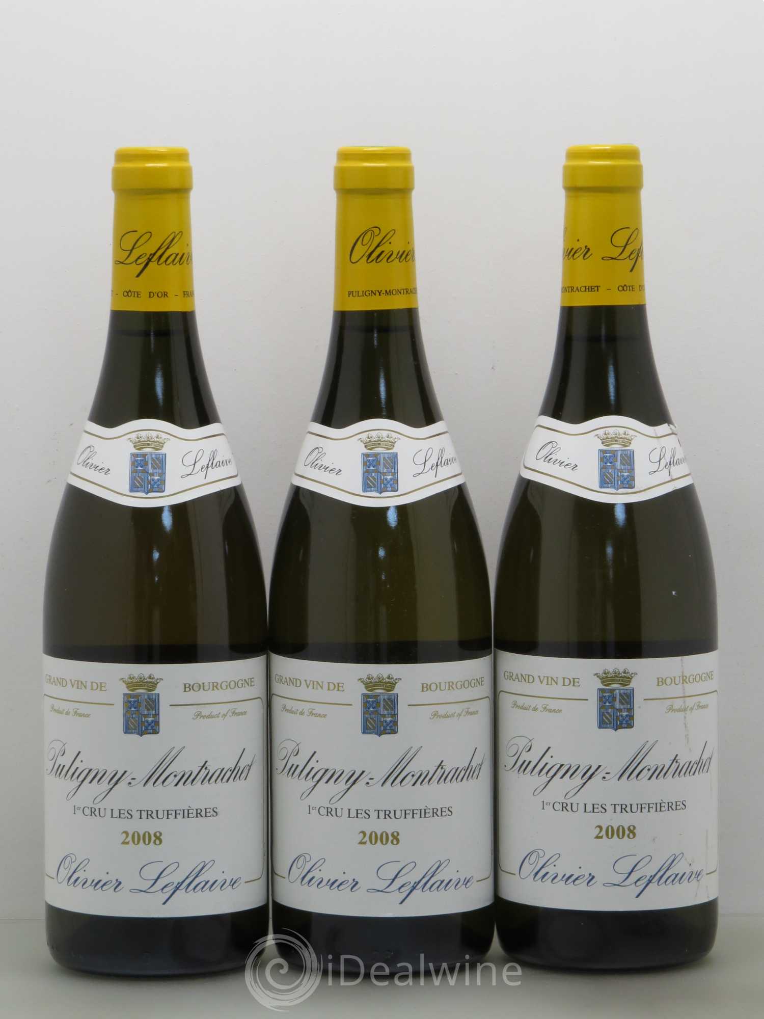 Puligny-Montrachet 1er Cru Les Truffieres Olivier Leflaive 2008 - Posten von 3 Flaschen - 0