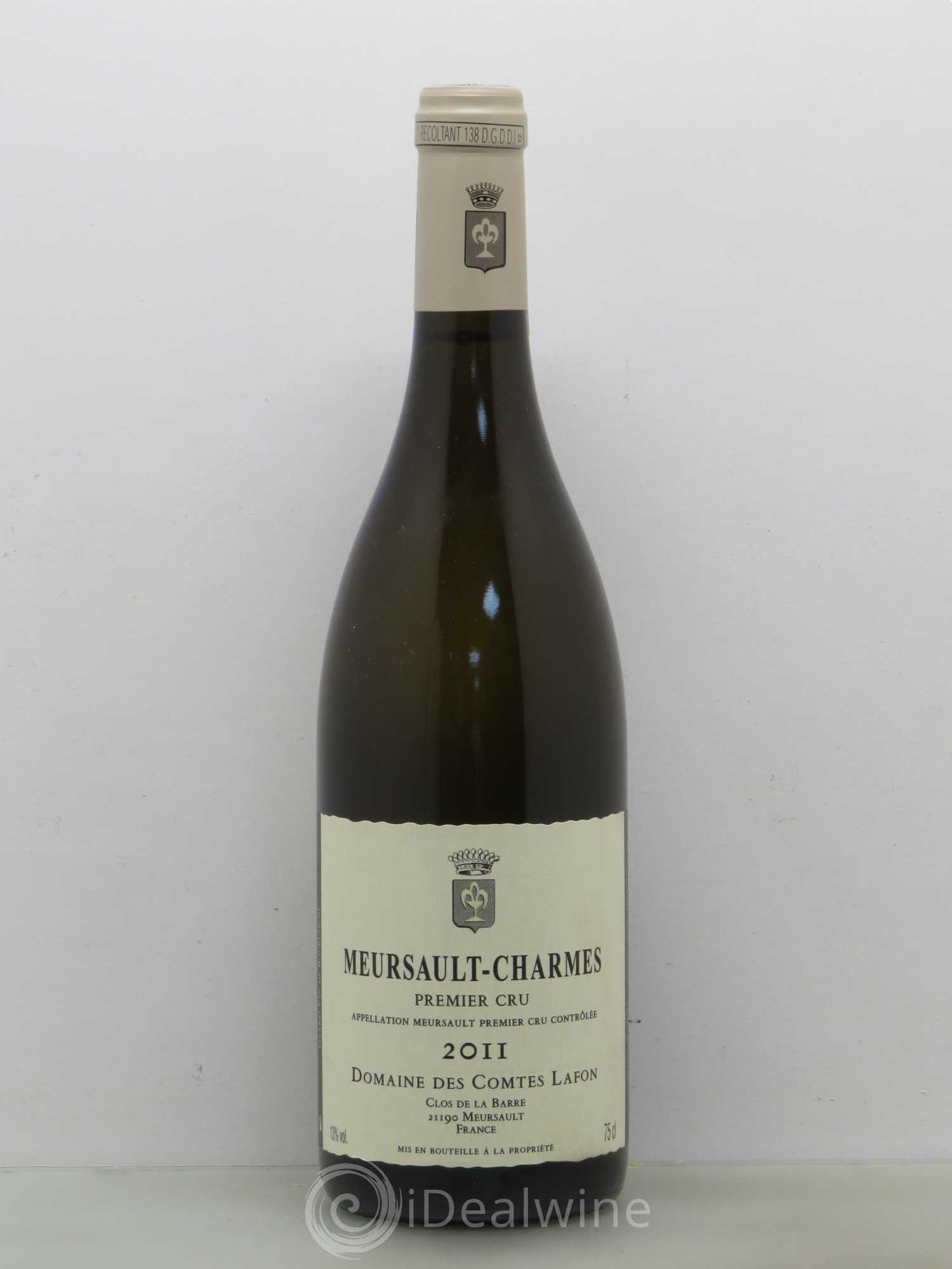 Meursault 1er Cru Charmes Comtes Lafon (Domaine des) 2011 - Lot de 1 bouteille - 0