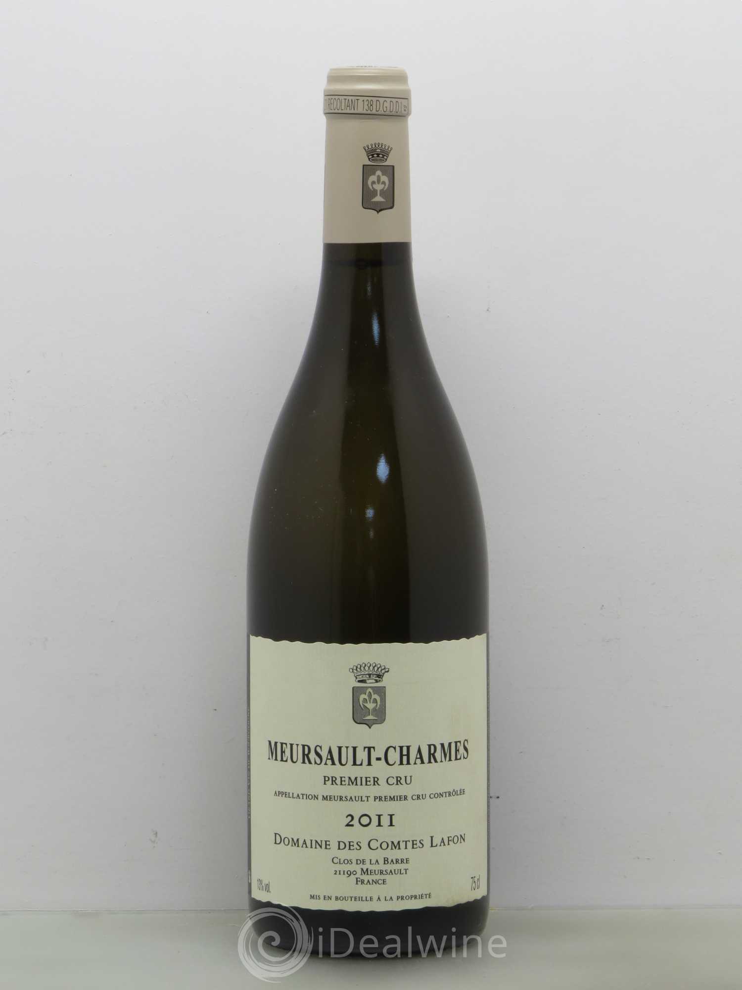 Meursault 1er Cru Charmes Comtes Lafon (Domaine des) 2011 - Posten von 1 Flasche - 0