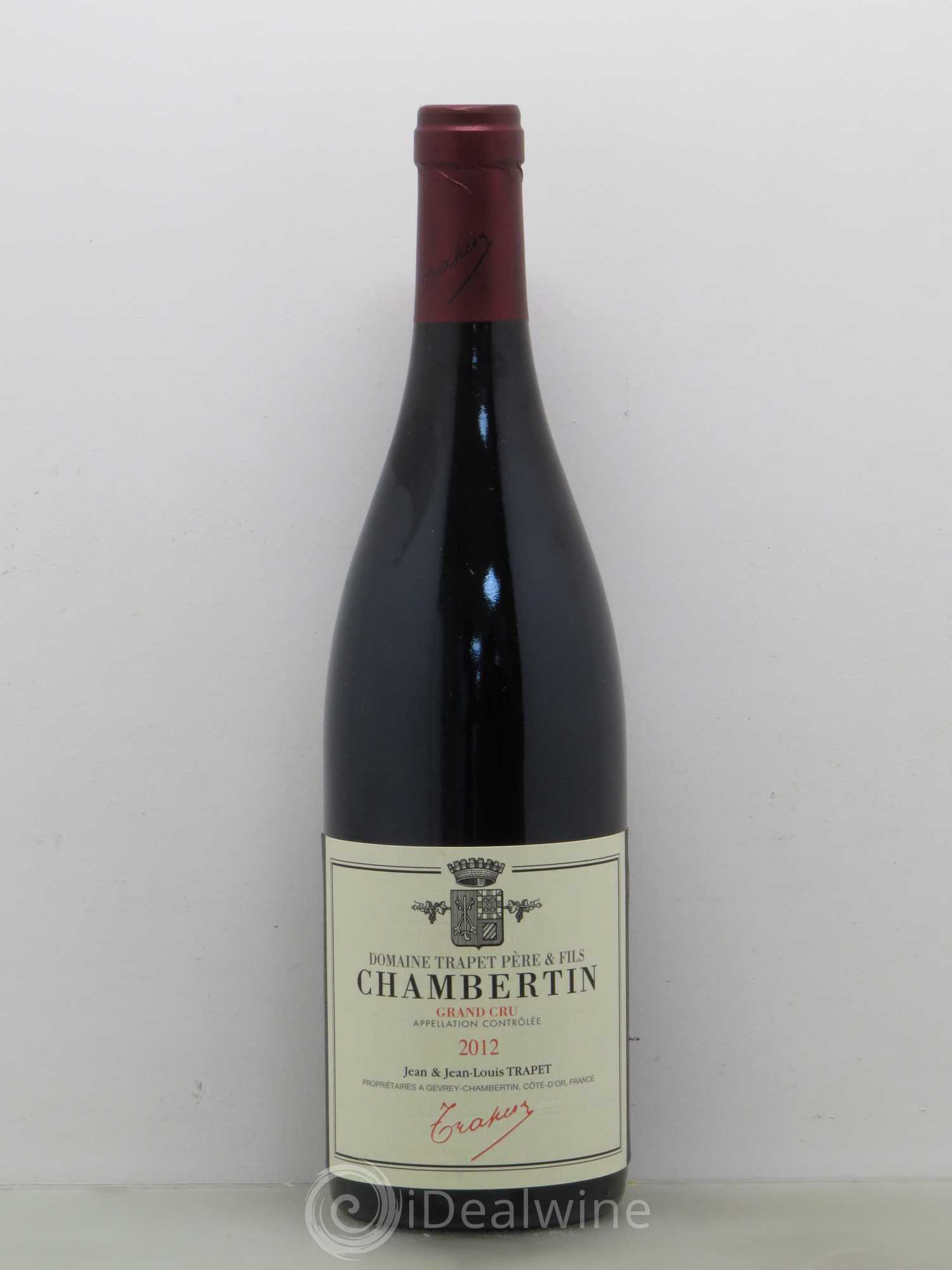 Chambertin Grand Cru Domaine Trapet 2012 - Lot de 1 bouteille - 0