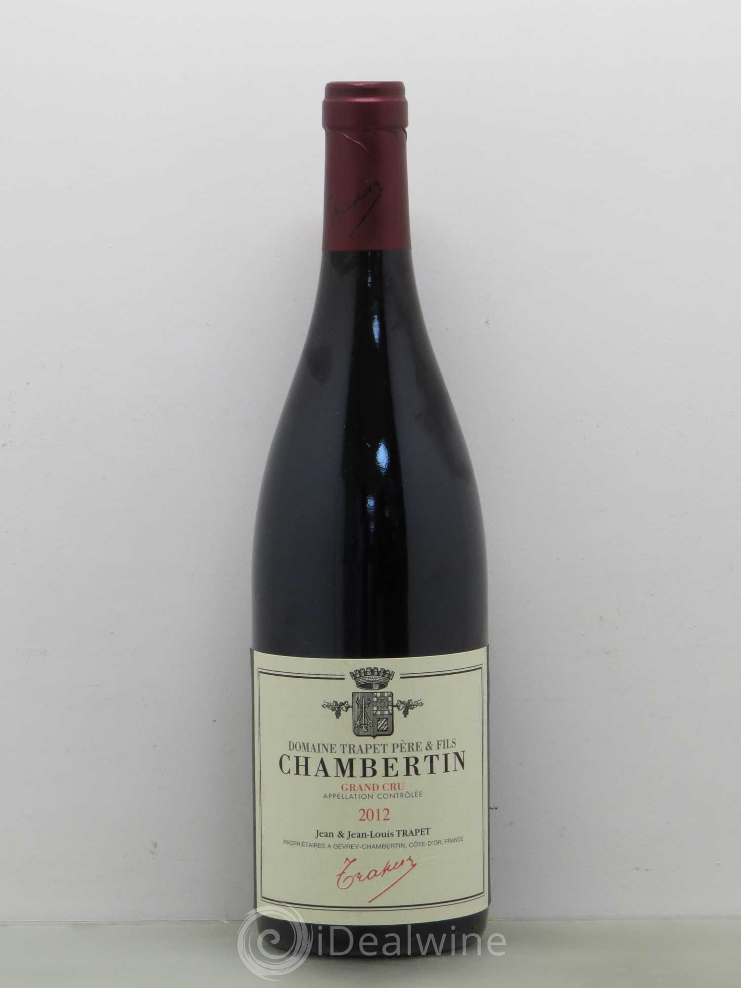 Chambertin Grand Cru Domaine Trapet 2012 - Lot de 1 bouteille - 0