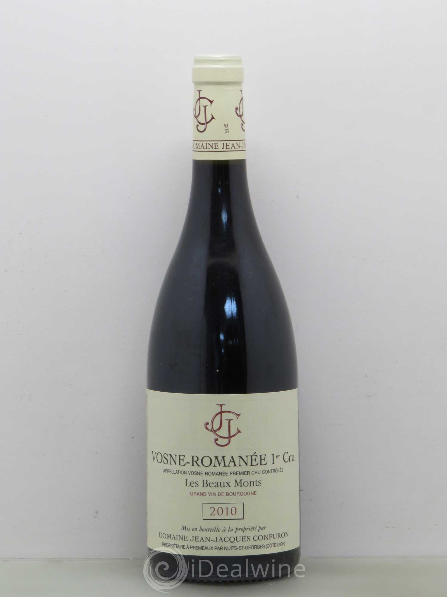 Vosne-Romanée 1er Cru Les Beaux Monts Jean-Jacques Confuron 2010 - Lot de 1 bouteille - 0