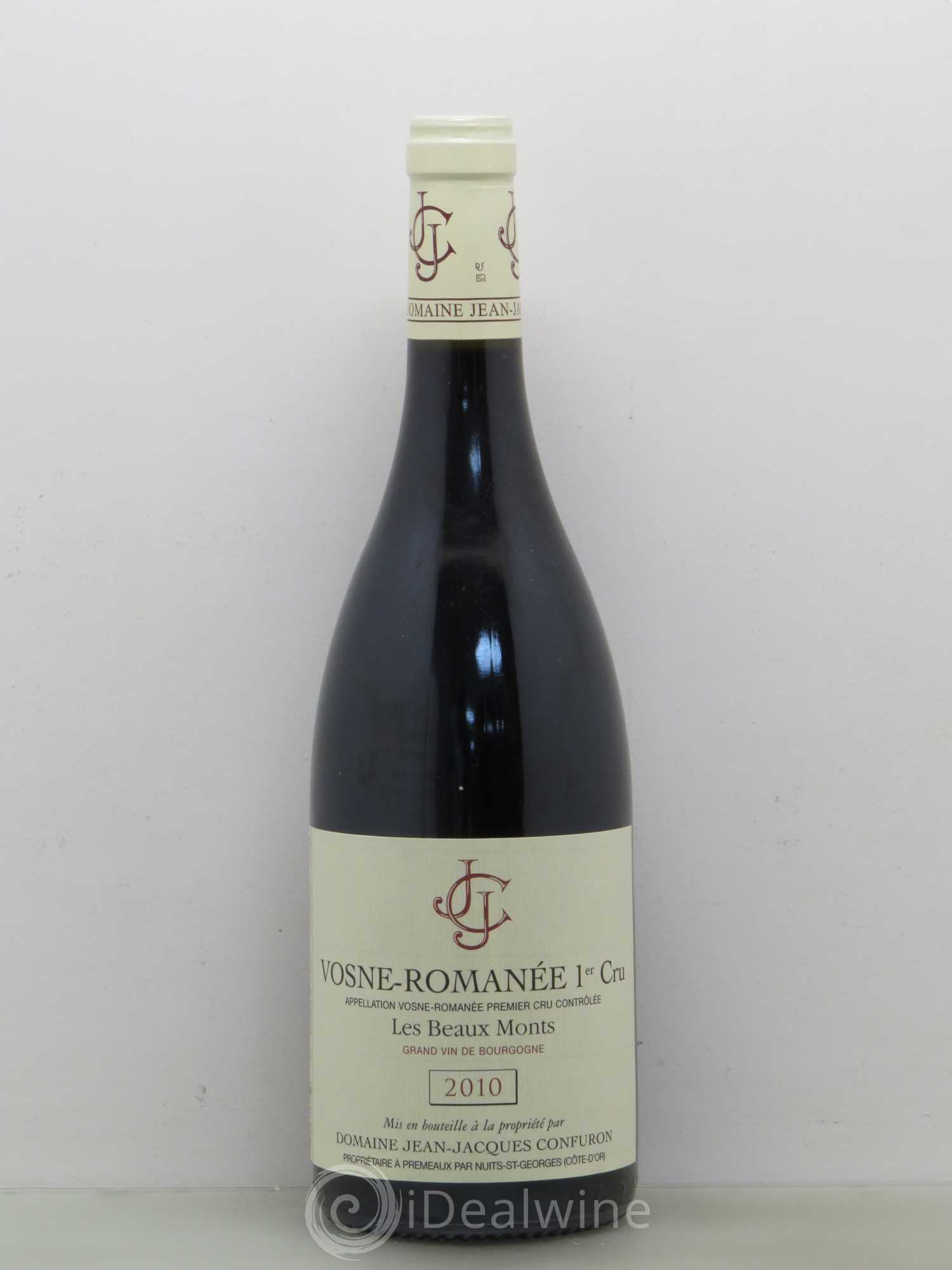 Vosne-Romanée 1er Cru Les Beaux Monts Jean-Jacques Confuron 2010 - Lot de 1 bouteille - 0