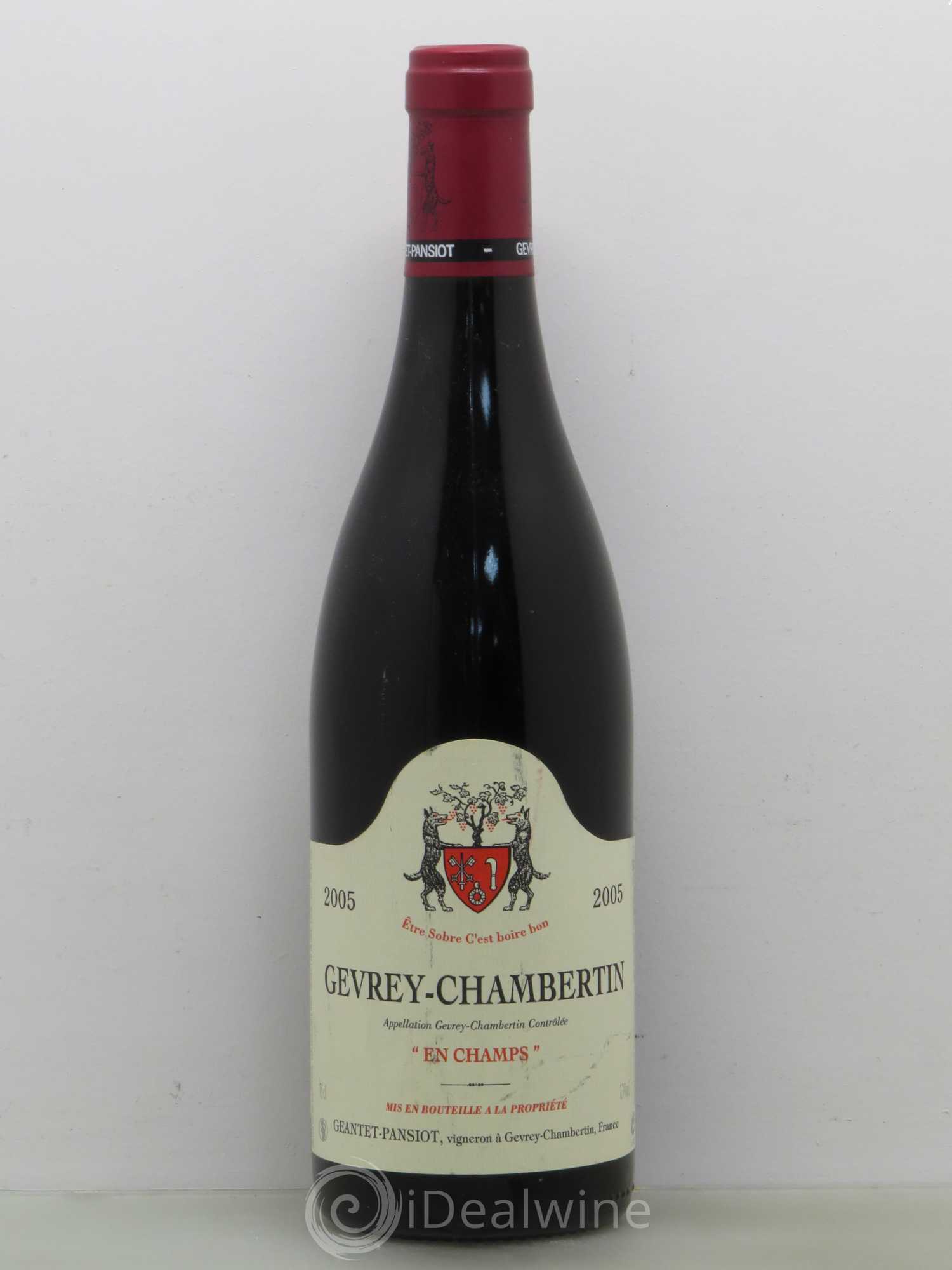 Gevrey-Chambertin En Champs Geantet-Pansiot 2005 - Lot de 1 bouteille - 0