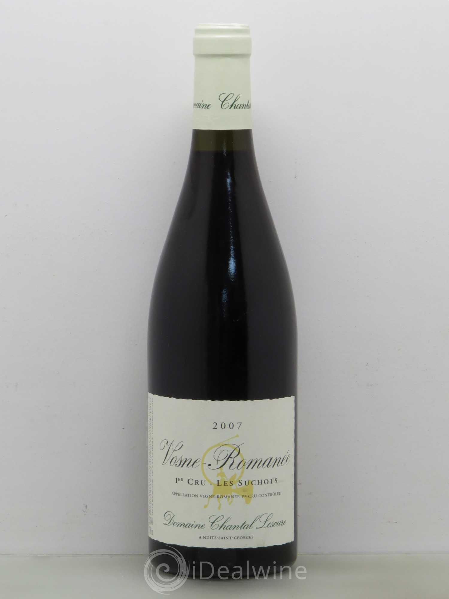 Vosne-Romanée 1er Cru Les Suchots Chantal Lescure 2007 - Lot de 1 bouteille - 0