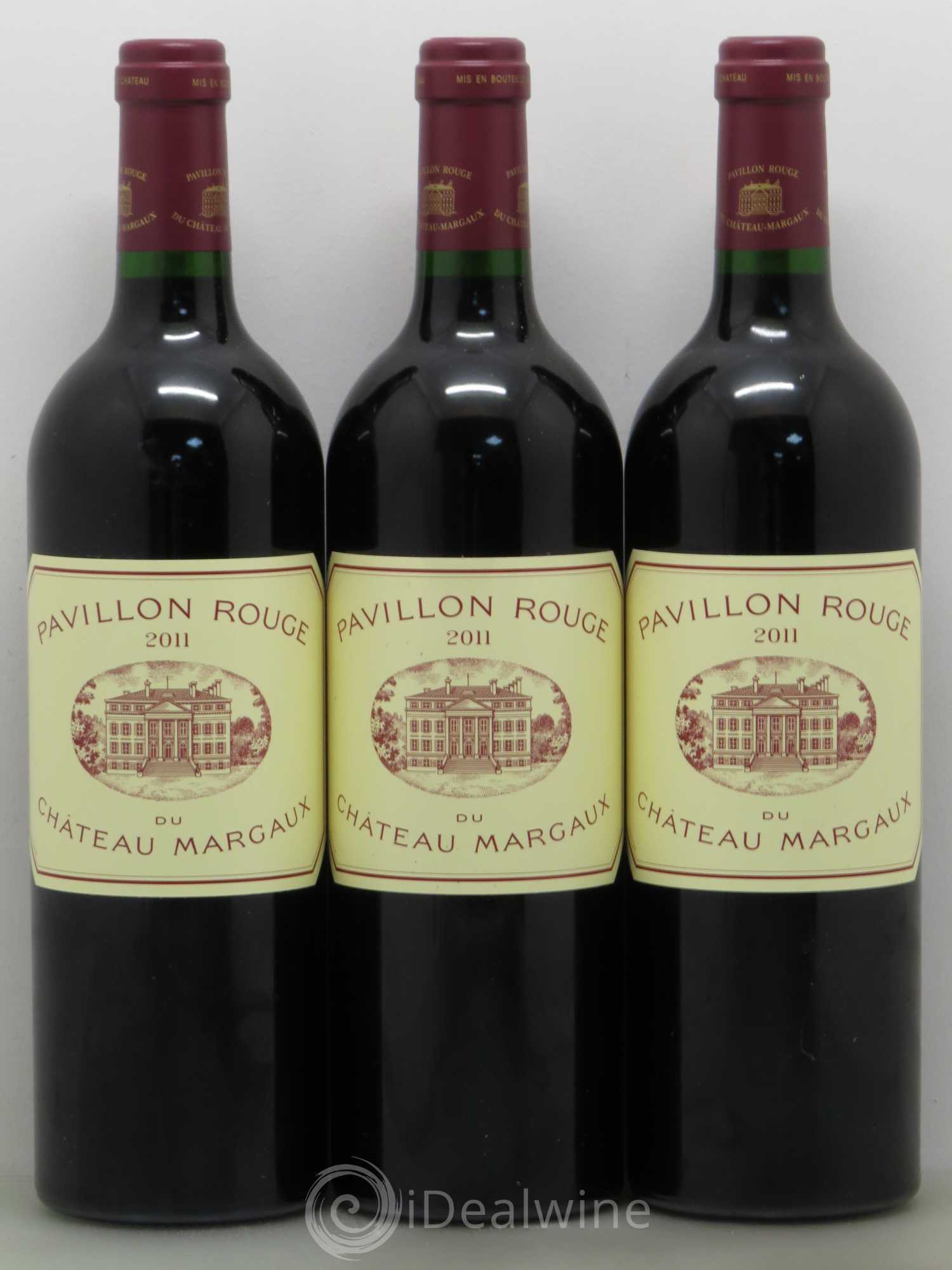 Pavillon Rouge du Château Margaux Second Vin 2011 - Lot de 3 bouteilles - 0