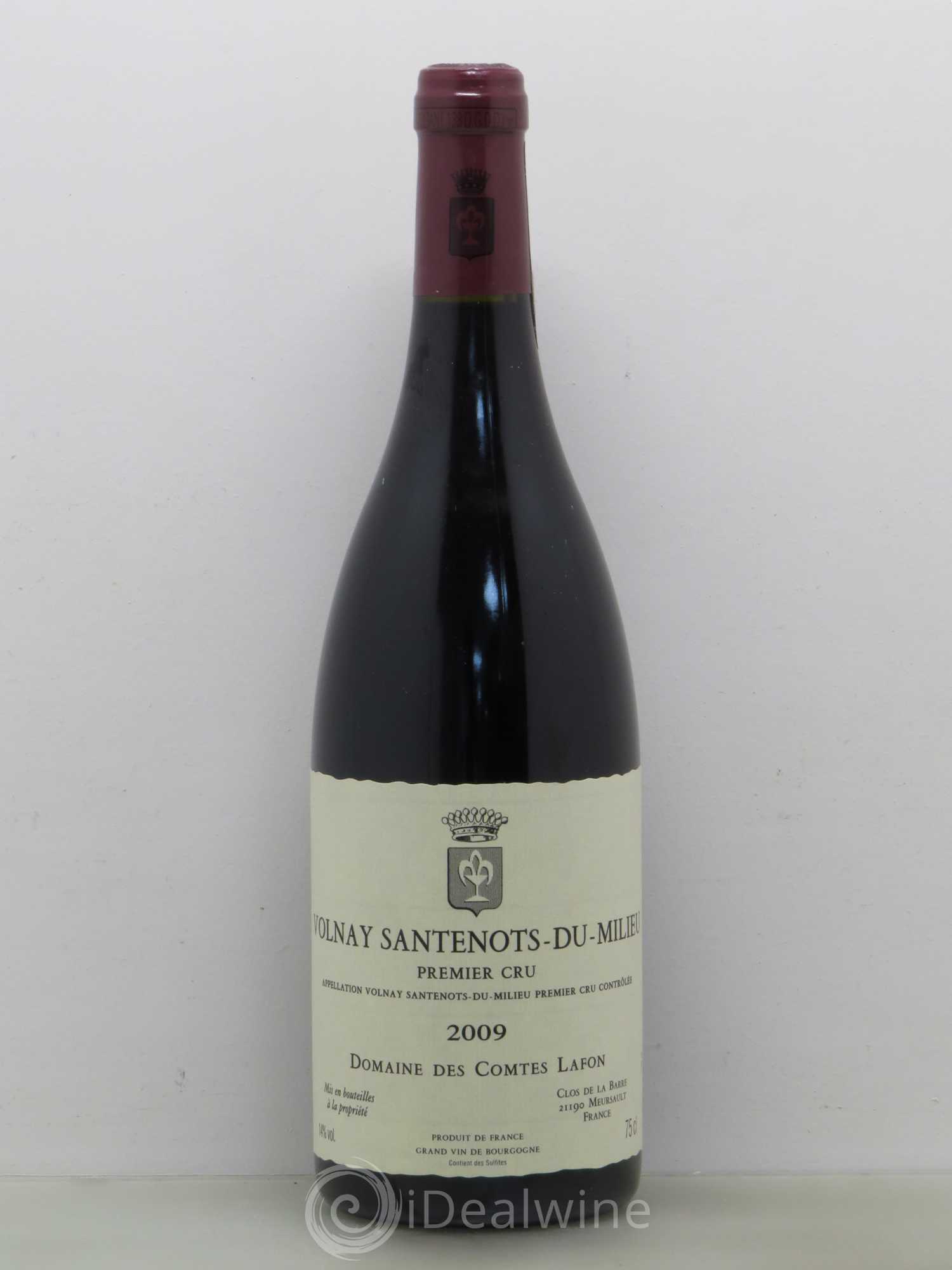 Volnay 1er Cru Santenots du Milieu Comtes Lafon (Domaine des) 2009 - Lot de 1 bouteille - 0
