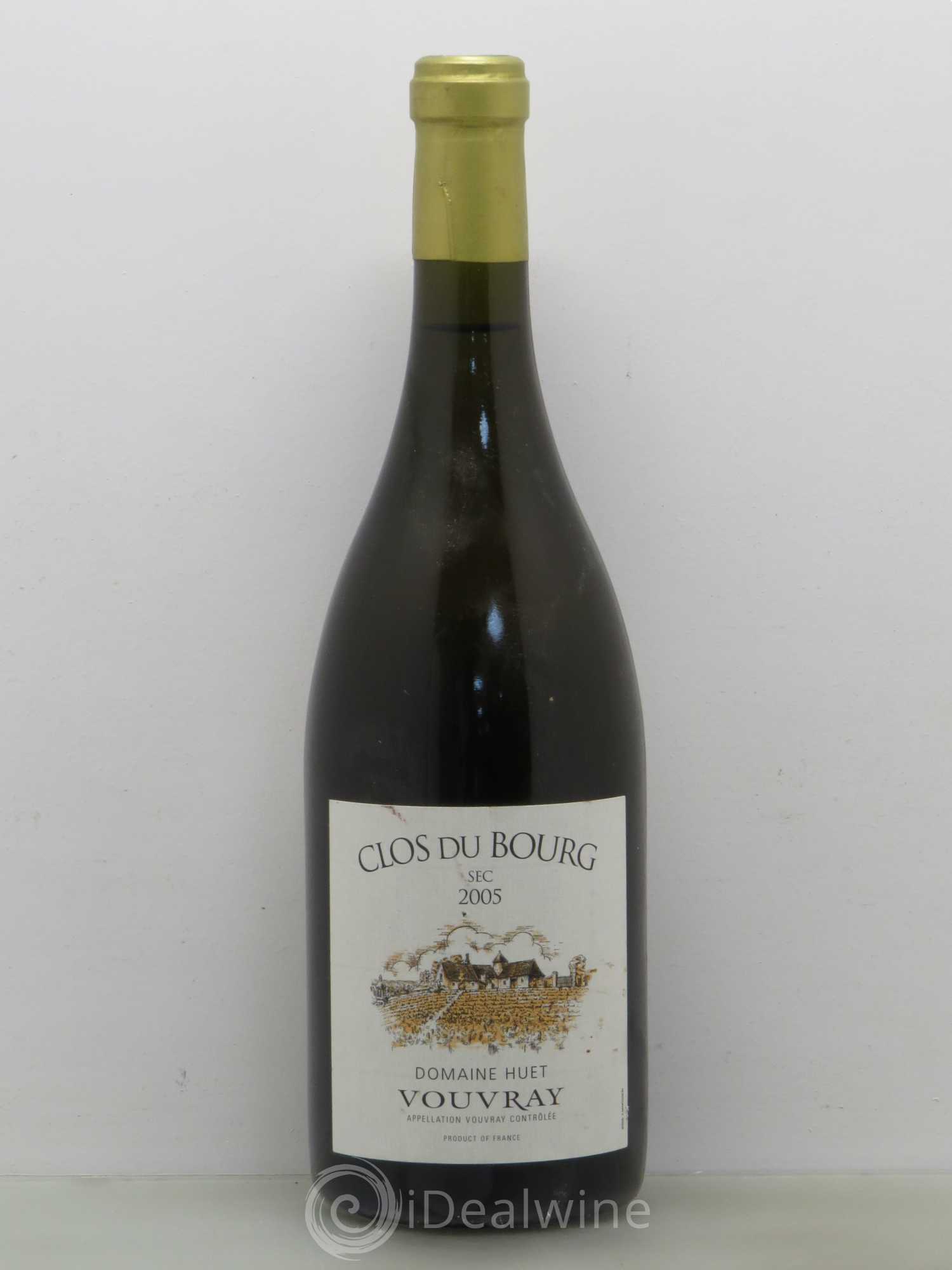 Vouvray Clos du Bourg Sec Domaine Huet 2005 - Lot de 1 bouteille - 0