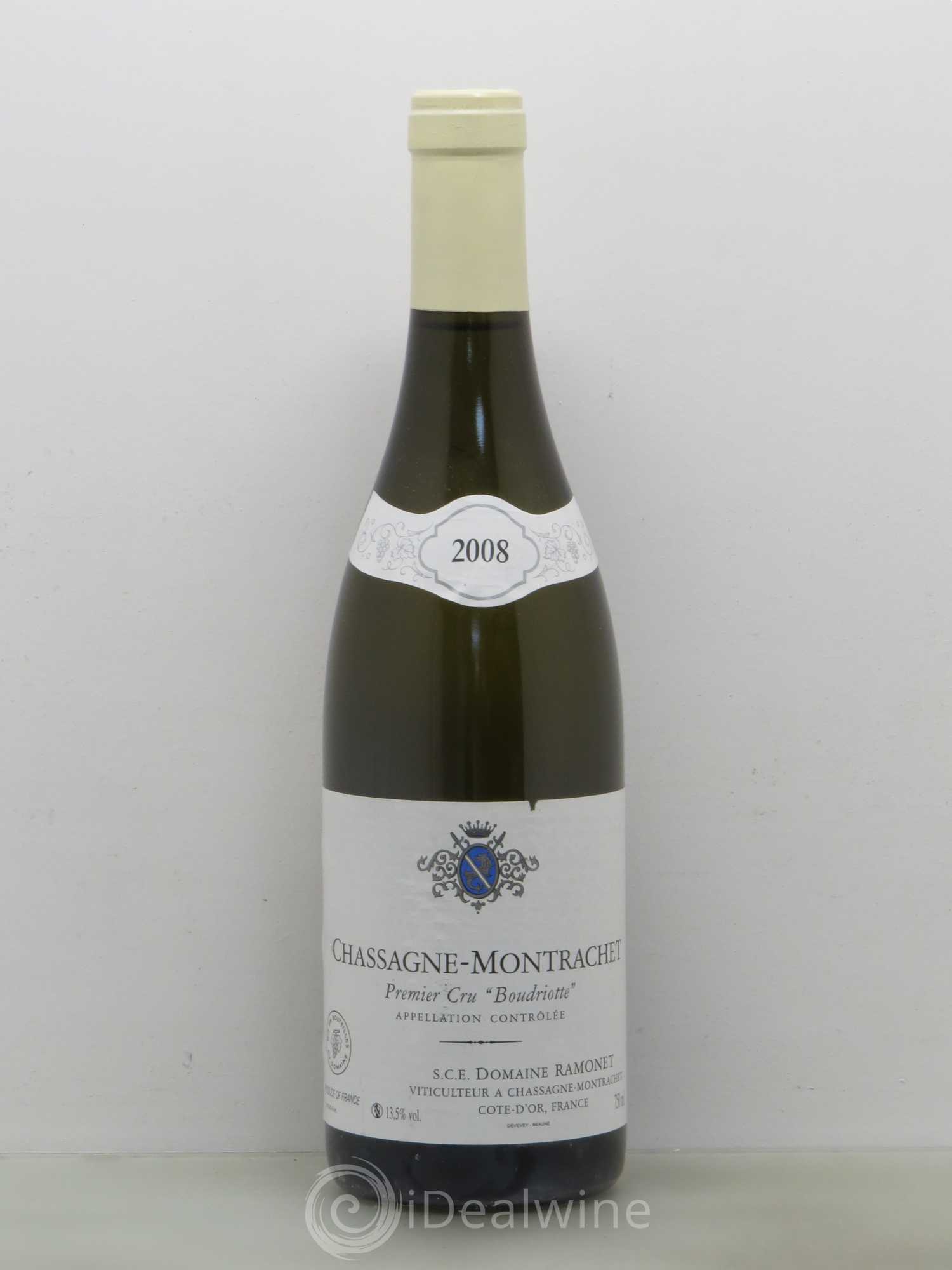Chassagne-Montrachet 1er Cru Boudriotte Ramonet (Domaine) 2008 - Lot de 1 bouteille - 0