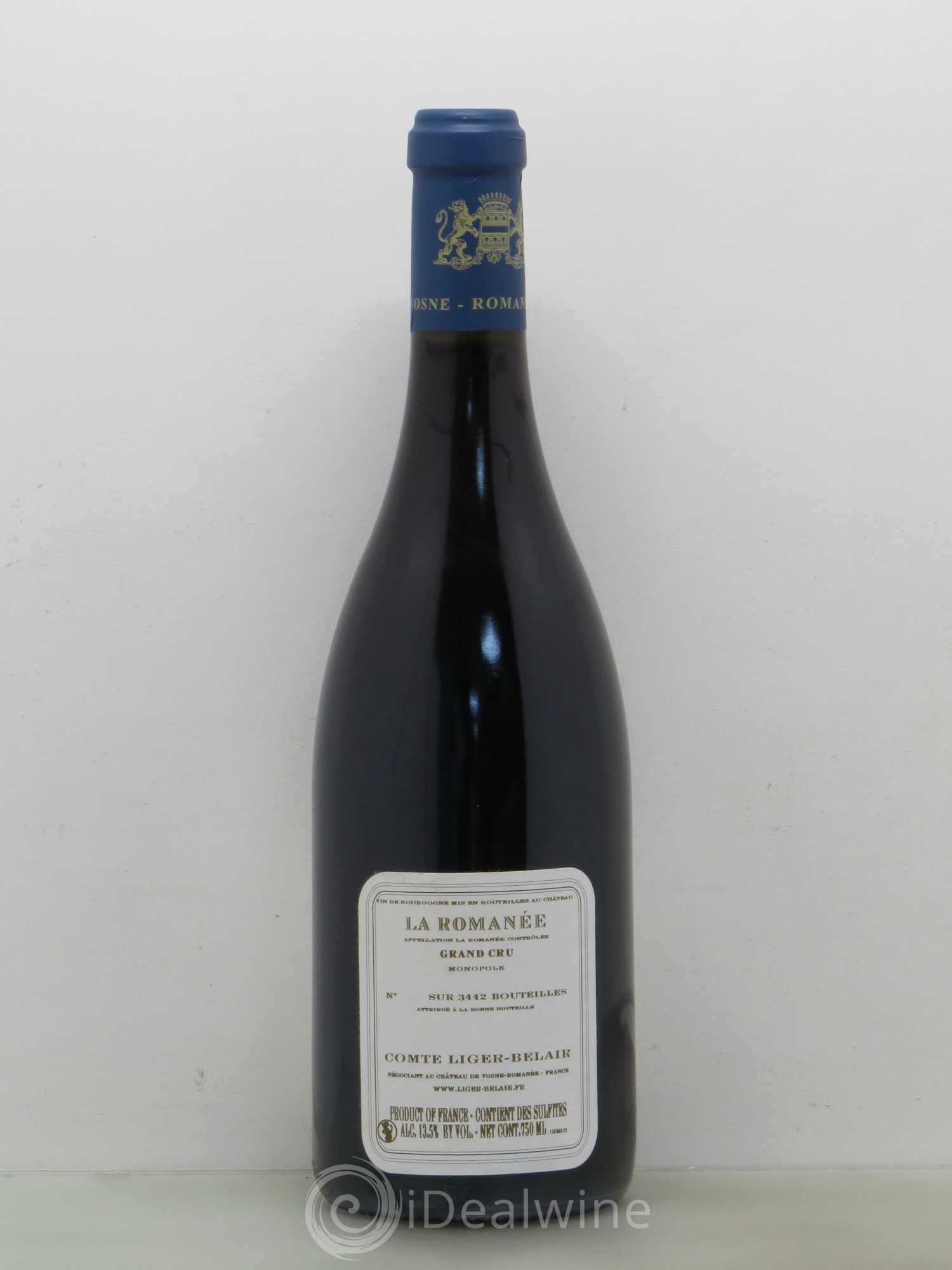 La Romanée Grand Cru Comte Liger-Belair (Domaine du) 2010 - Lot de 1 bouteille - 1