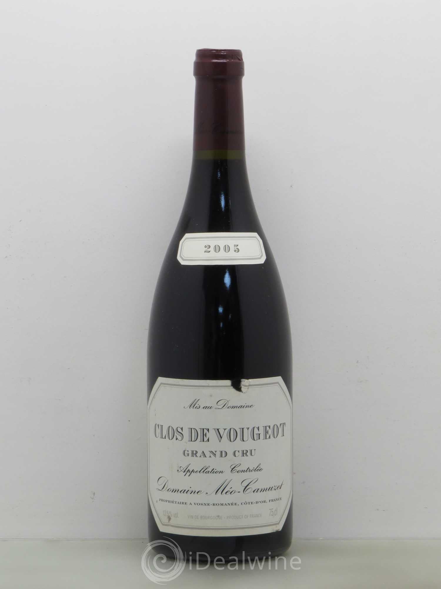 Clos de Vougeot Grand Cru Méo-Camuzet (Domaine) 2005 - Lot de 1 bouteille - 0