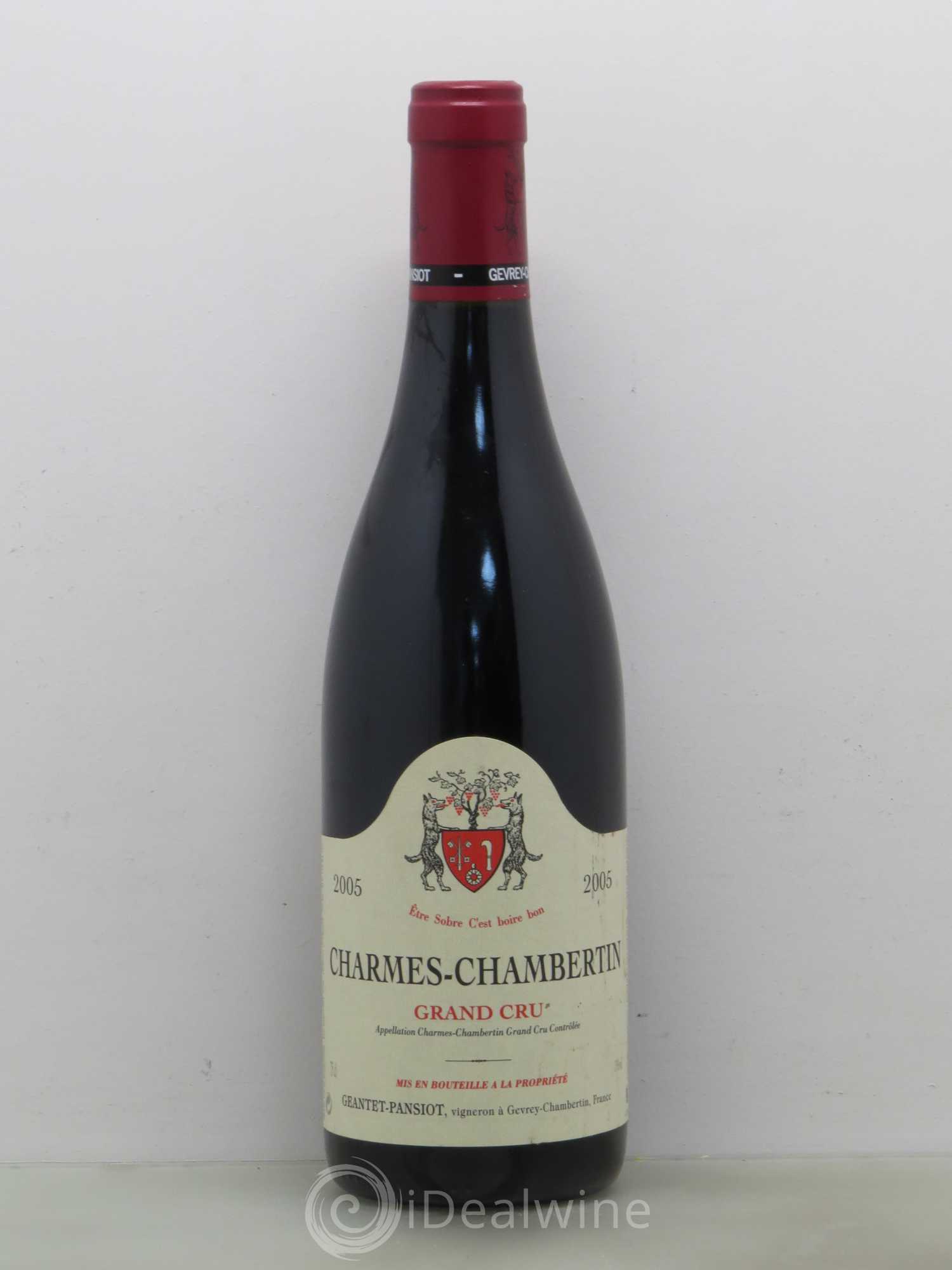 Charmes-Chambertin Grand Cru Geantet-Pansiot 2005 - Lot de 1 bouteille - 0
