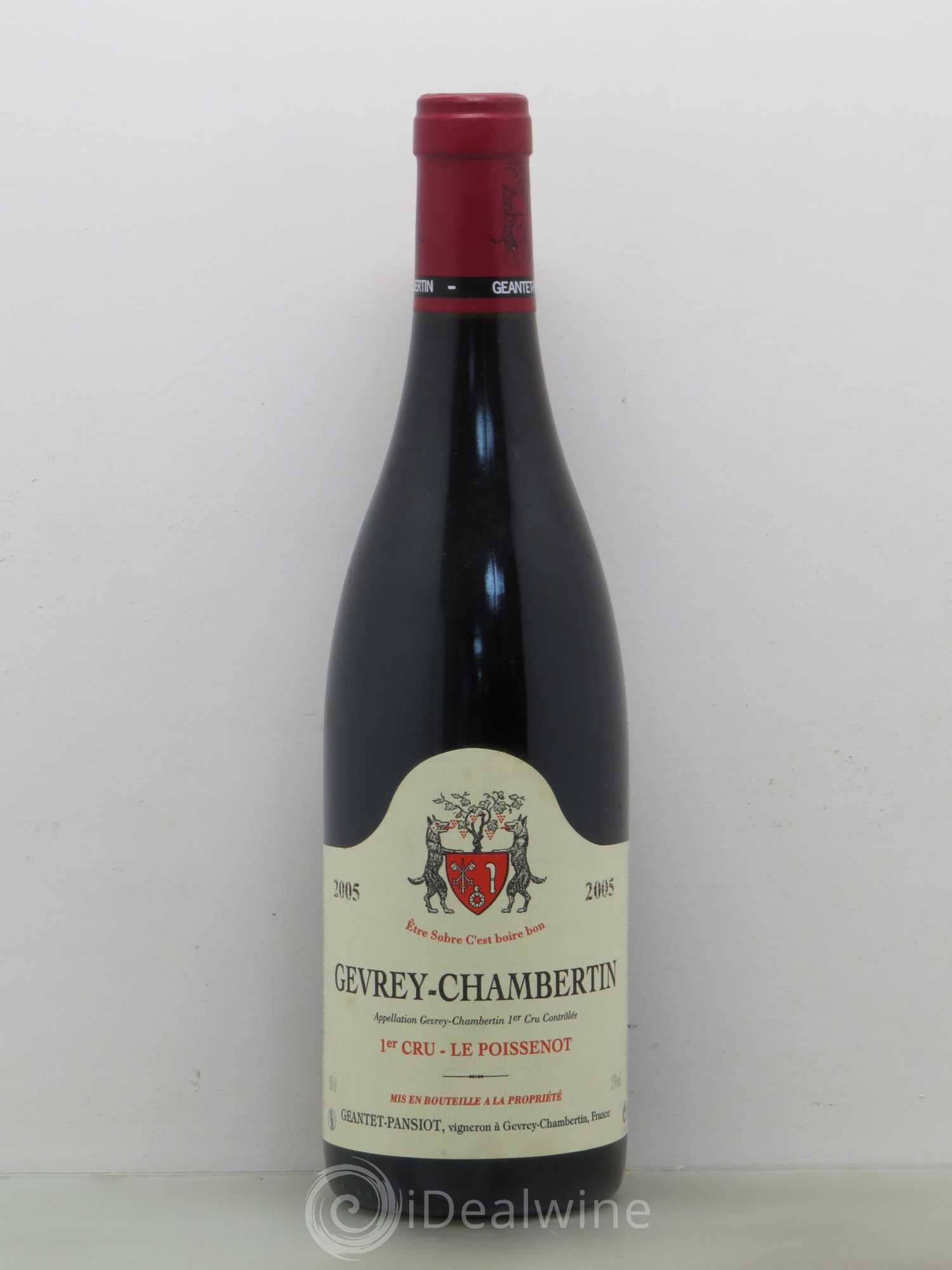 Gevrey-Chambertin 1er Cru Le Poissenot Geantet-Pansiot 2005 - Lot de 1 bouteille - 0