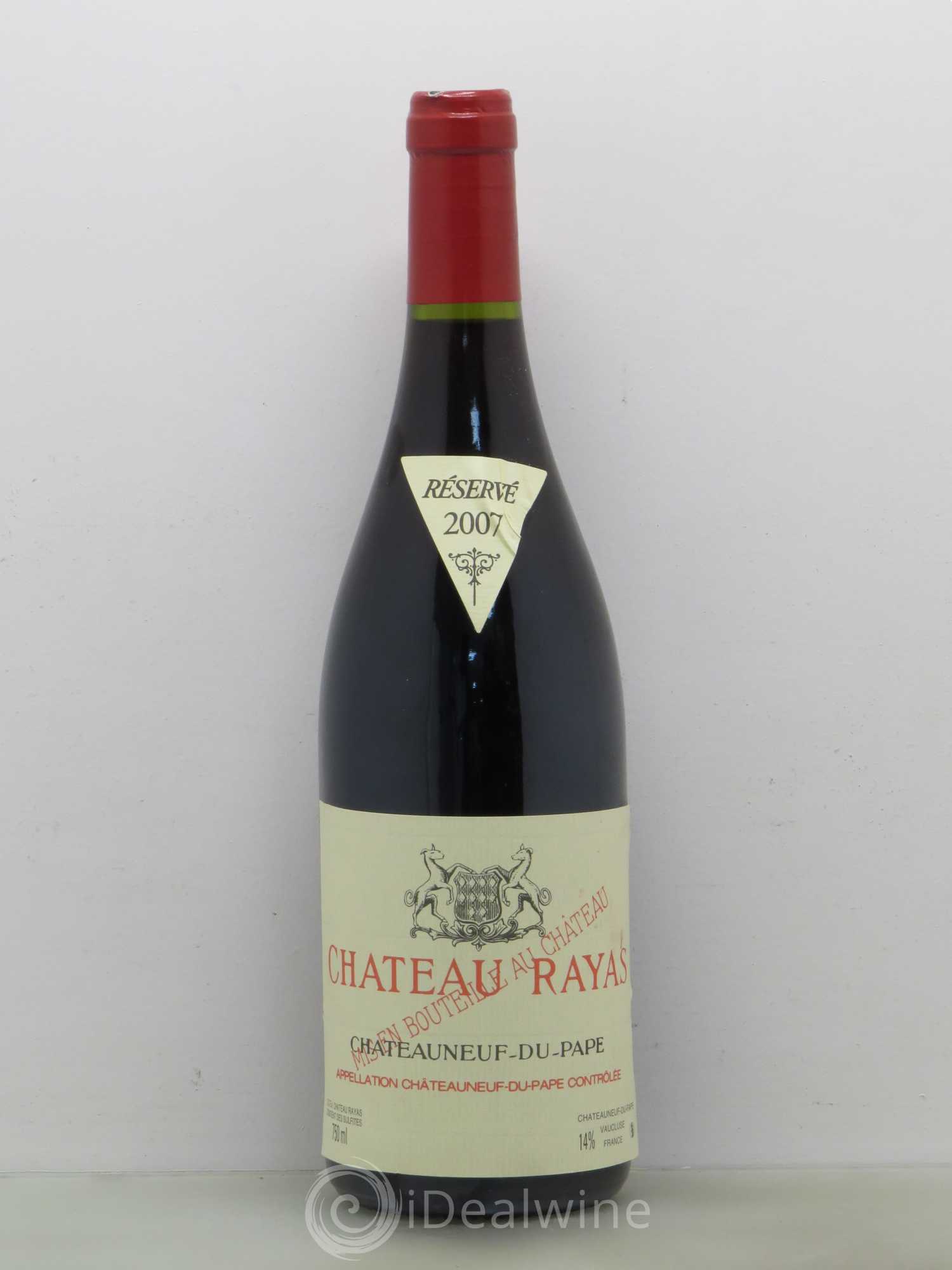 Châteauneuf-du-Pape Château Rayas Emmanuel Reynaud 2007 - Lot de 1 bouteille - 0