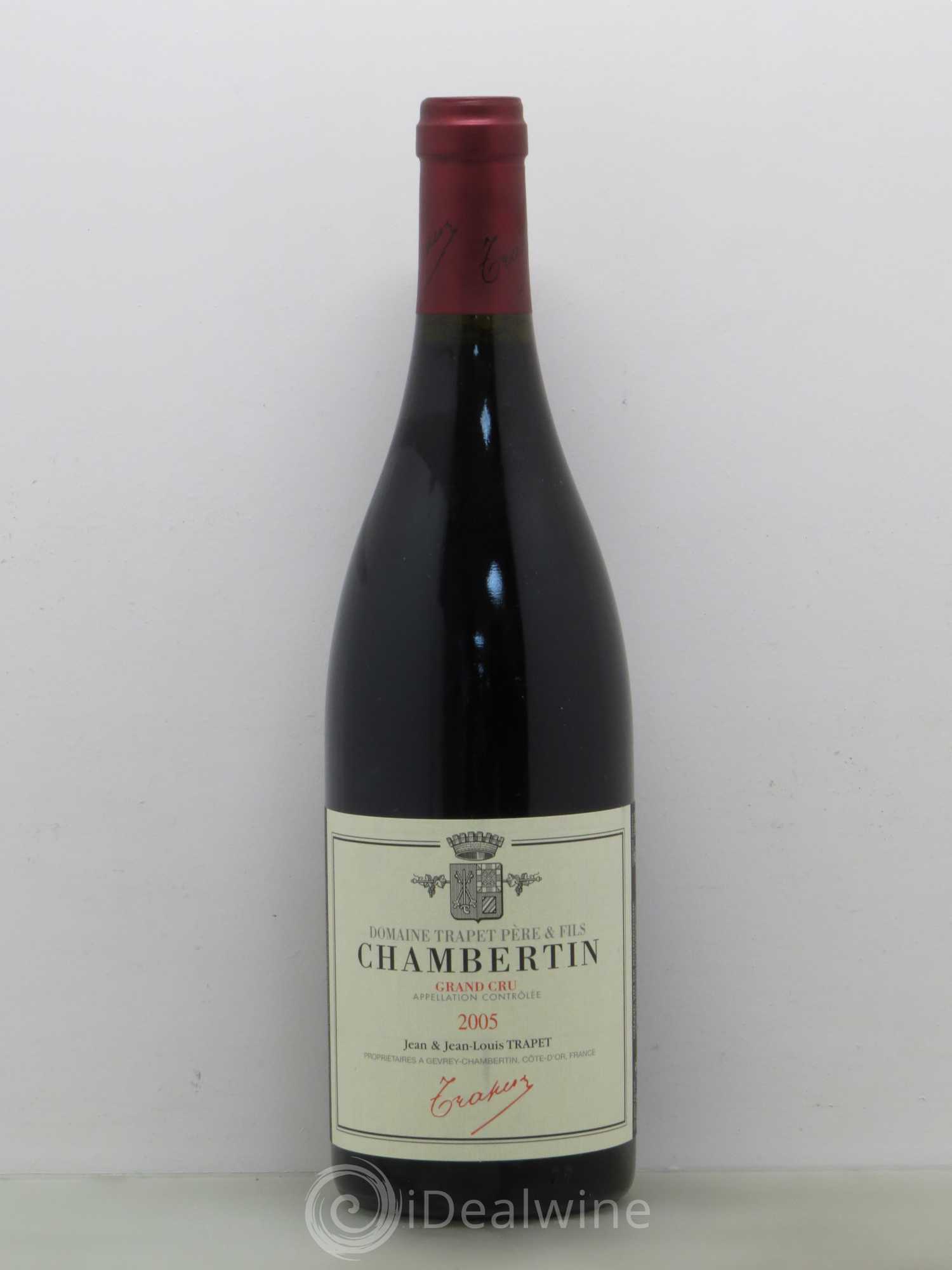 Chambertin Grand Cru Domaine Trapet 2005 - Lot de 1 bouteille - 0