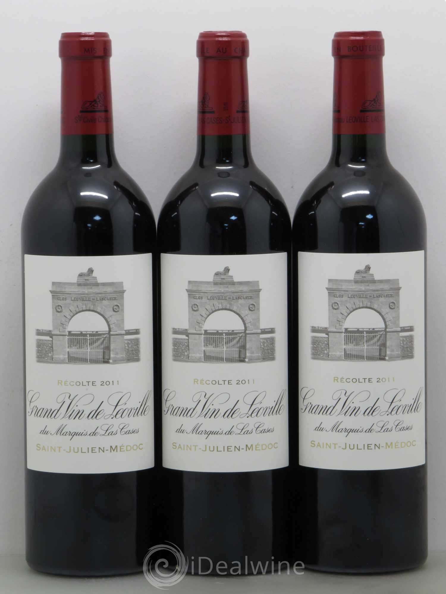 Château Léoville Las Cases 2ème Grand Cru Classé 2011 - Lot de 3 bouteilles - 0